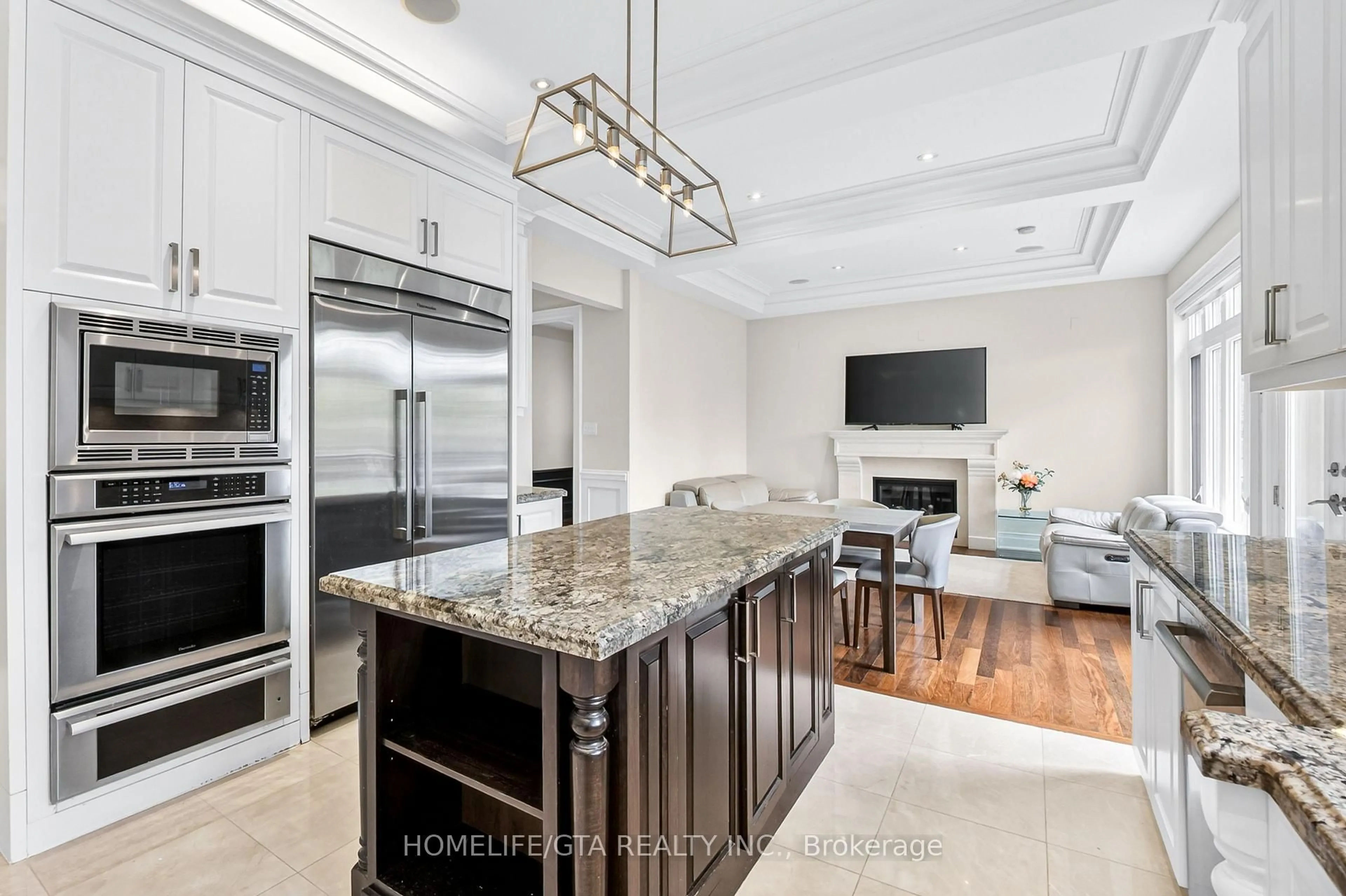 Open concept kitchen, ceramic/tile floor for 674 Bedford Park Ave, Toronto Ontario M5M 1K3