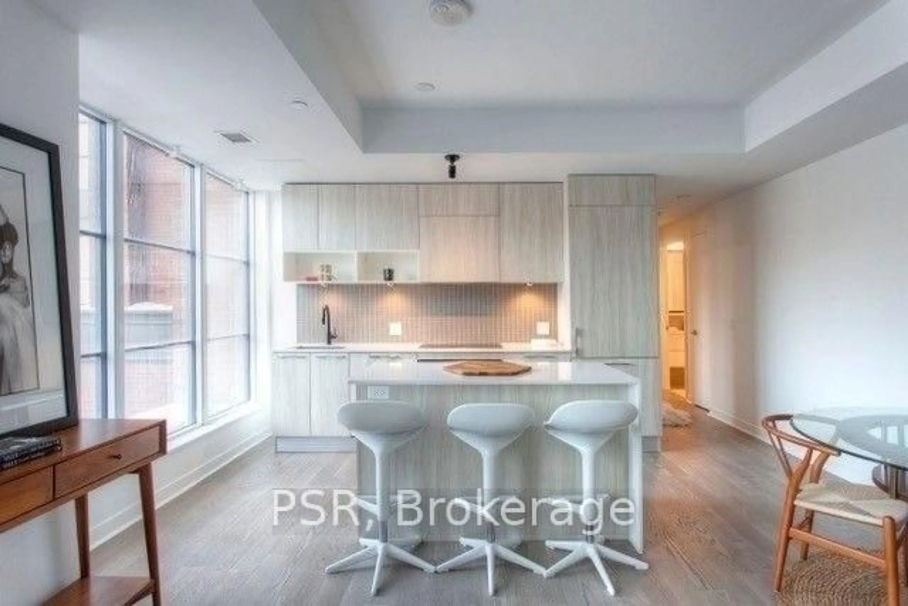 Contemporary kitchen, ceramic/tile floor for 501 Adelaide St #401, Toronto Ontario M5V 1T4