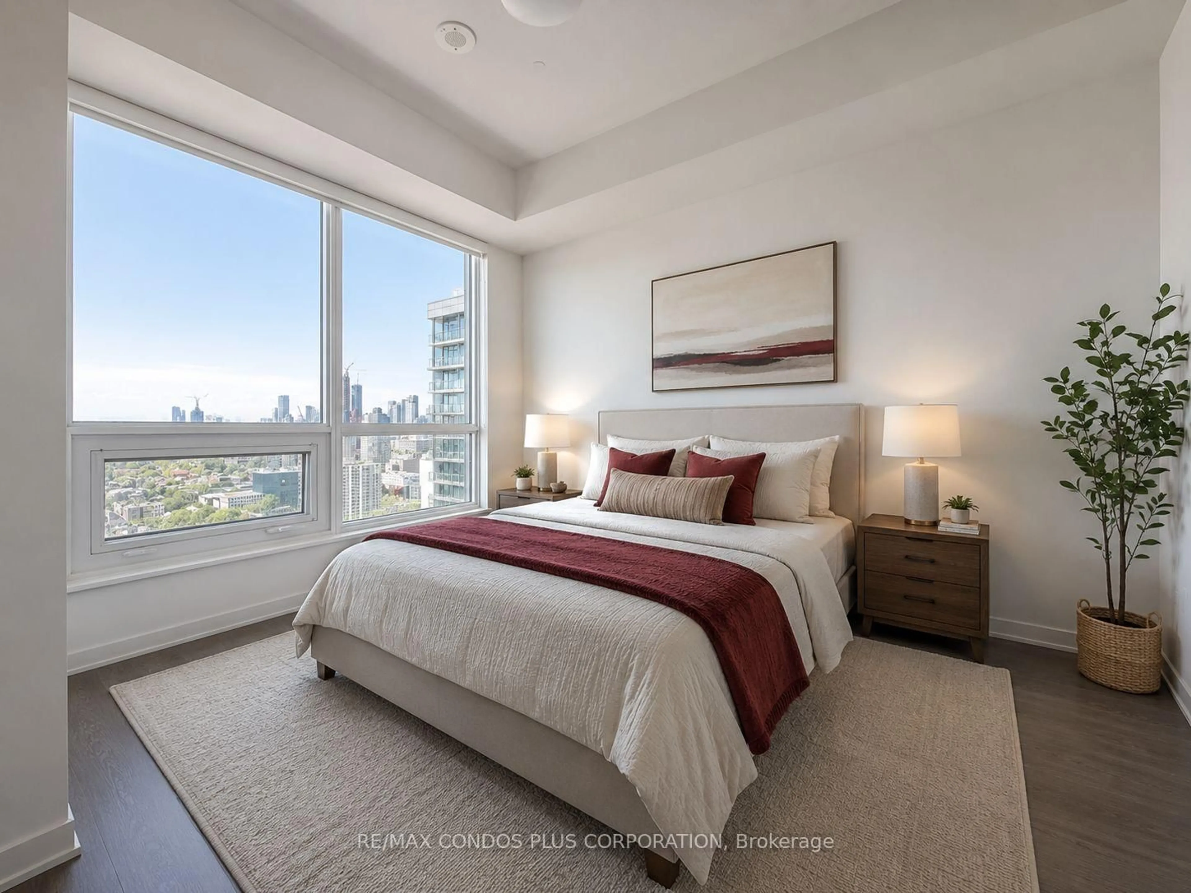 Bedroom with bed, unknown for 108 Peter St #3701, Toronto Ontario M5V 2G7