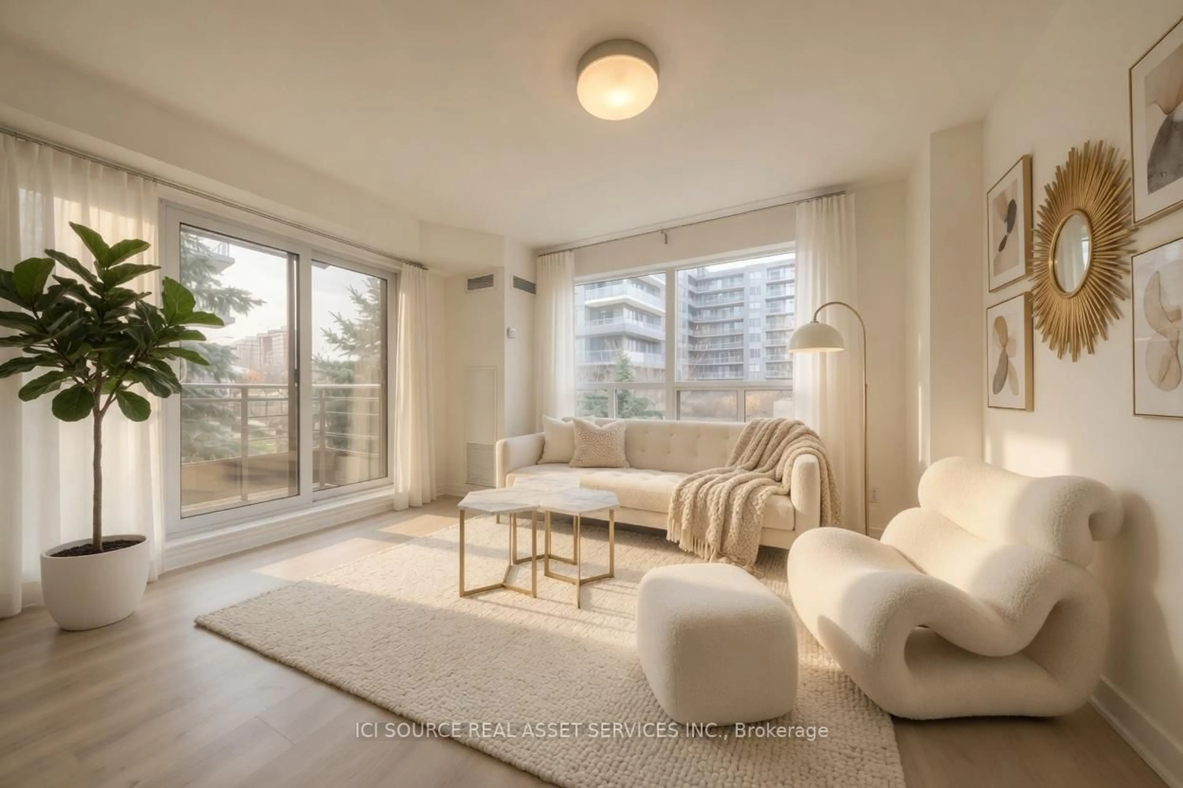 Living room with furniture, unknown for 19 Barberry Pl #203, Toronto Ontario M2K 3E3