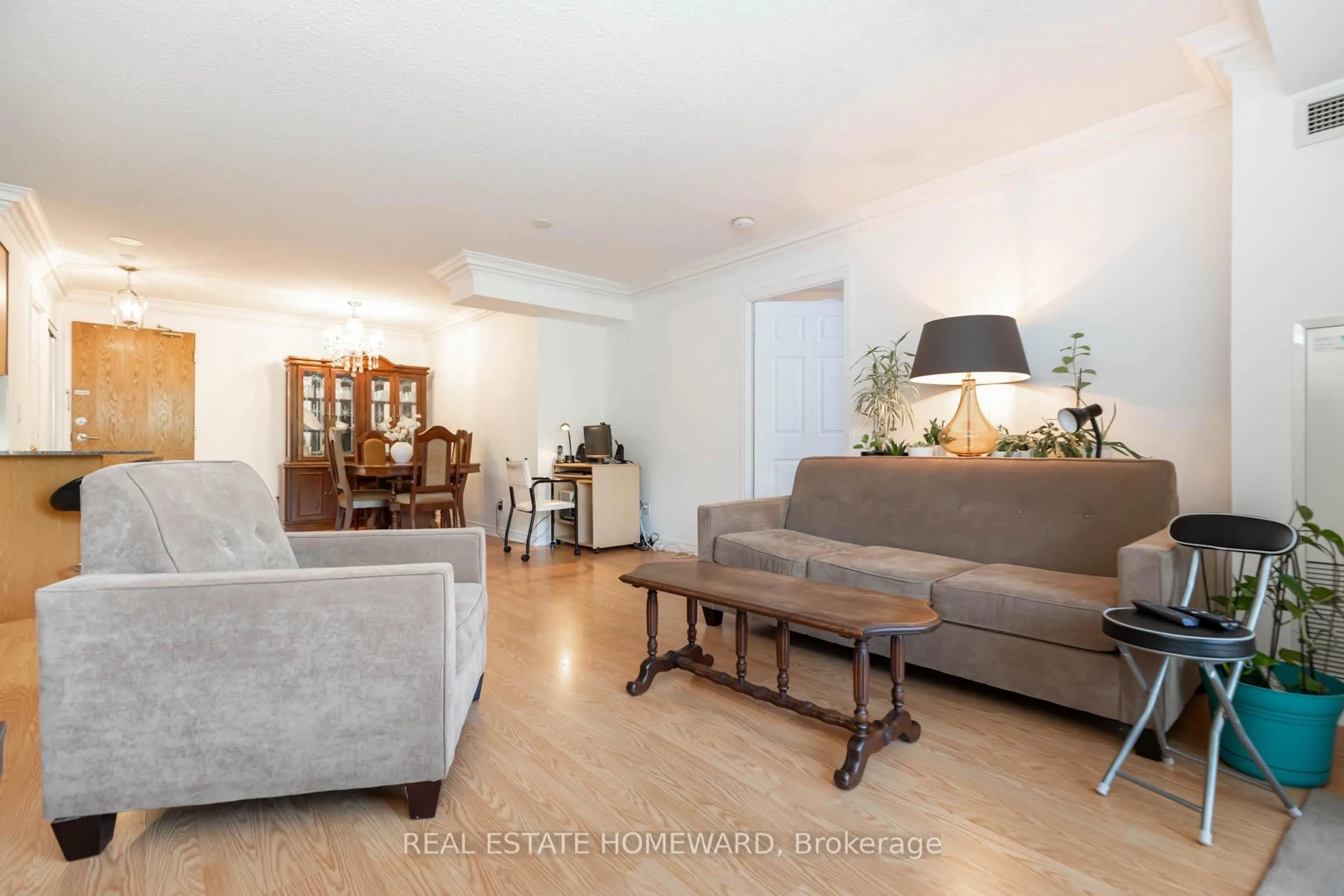Living room with furniture, unknown for 1730 Eglinton Ave #201, Toronto Ontario M4A 2X9