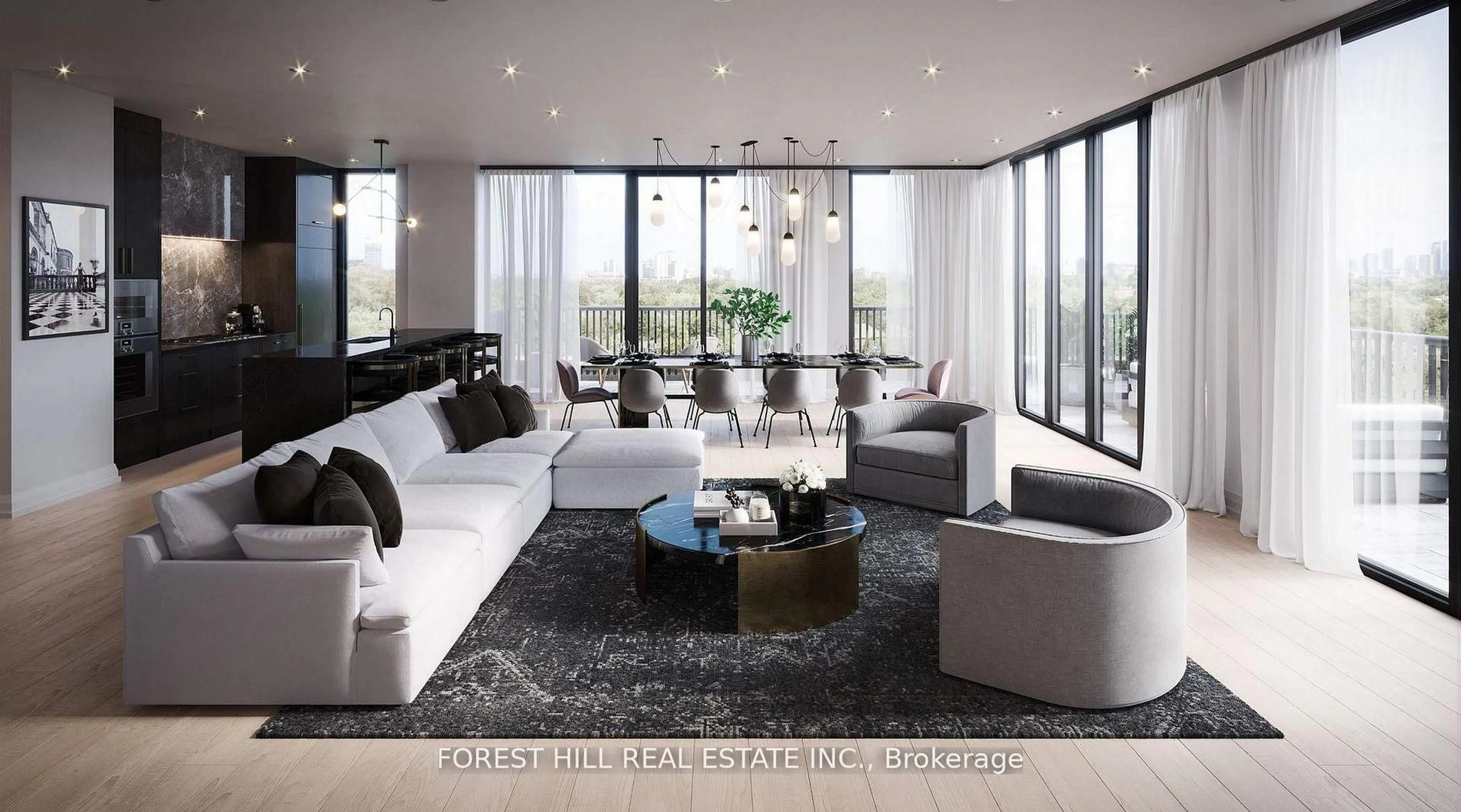 Living room with furniture, unknown for 2010 Bathurst St ##7A, Toronto Ontario M5P 0A8
