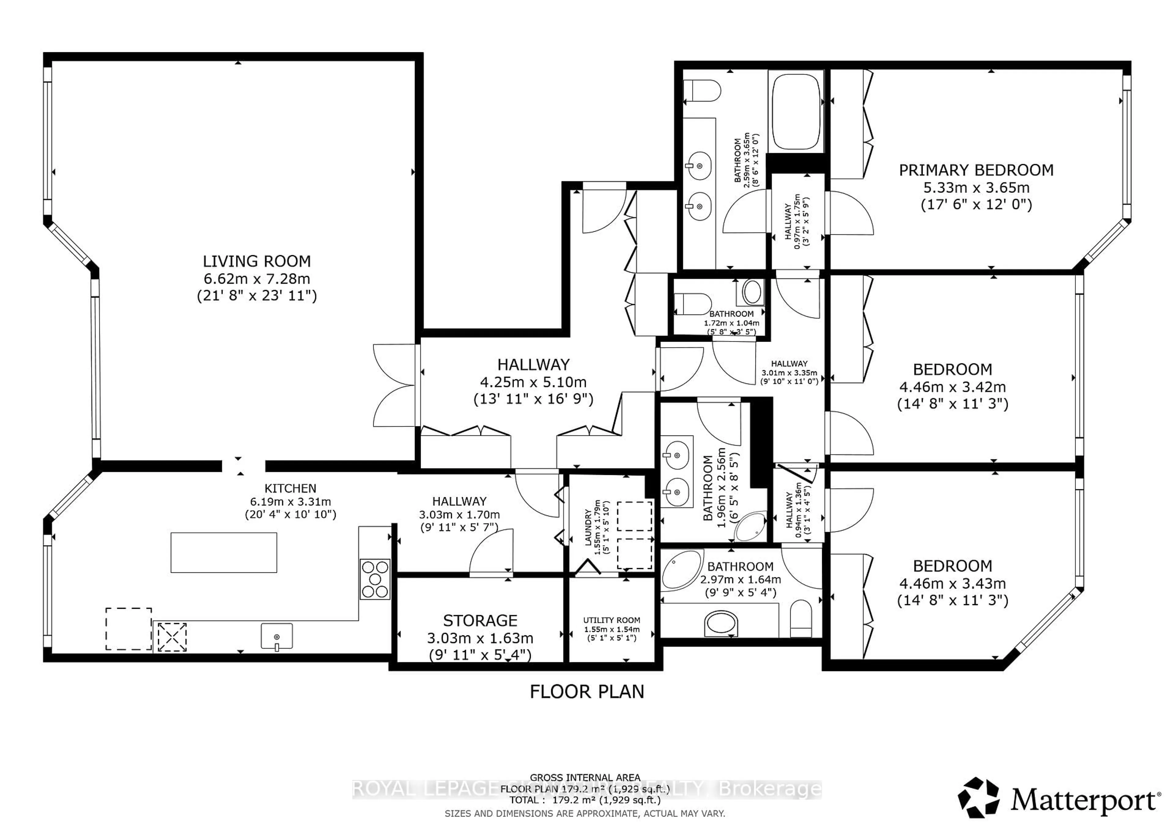 Floor plan for 55 Harbour Sq #PH10, Toronto Ontario M5J 2L1