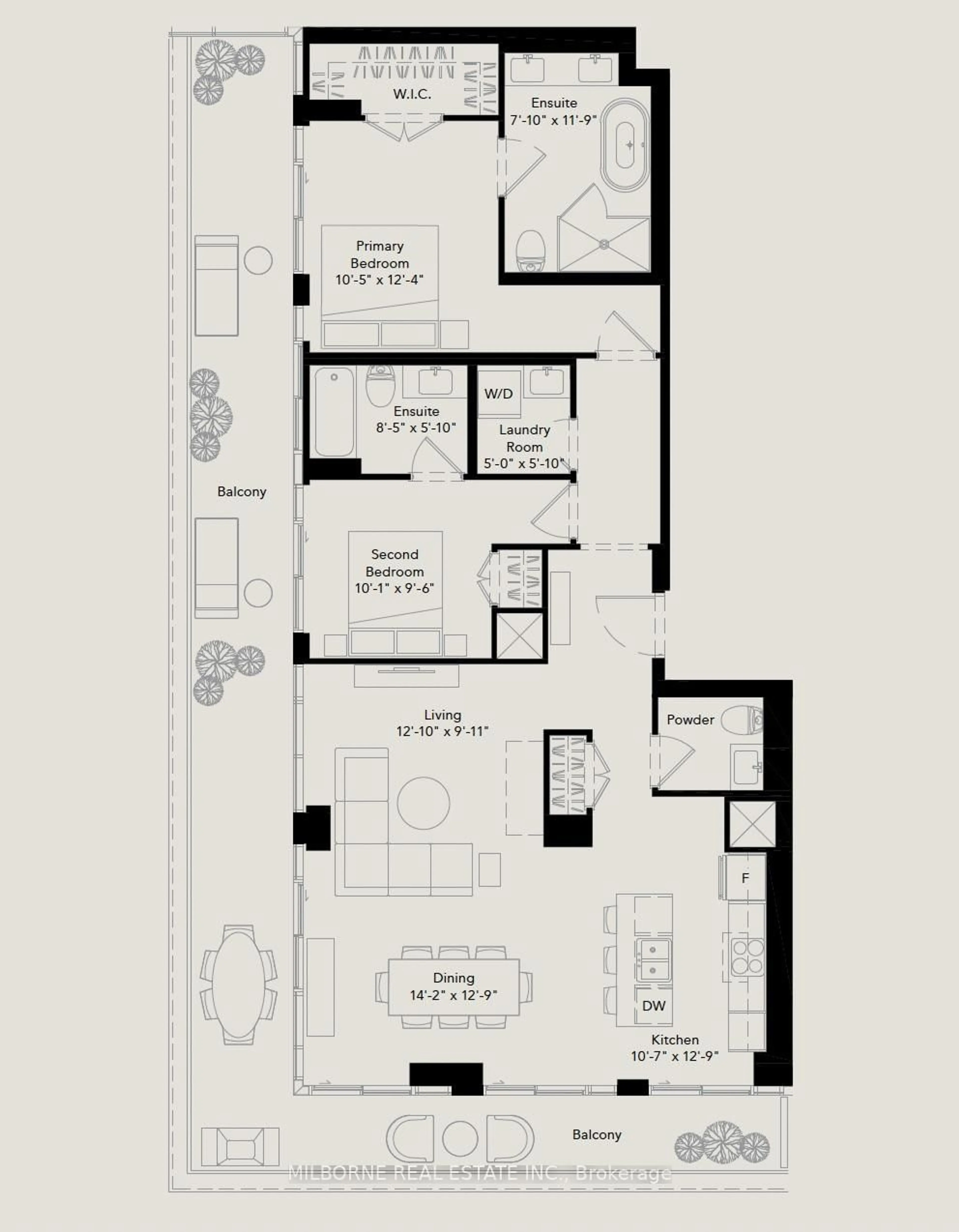 Floor plan for 110 Avenue Rd #905, Toronto Ontario M5R 2H4