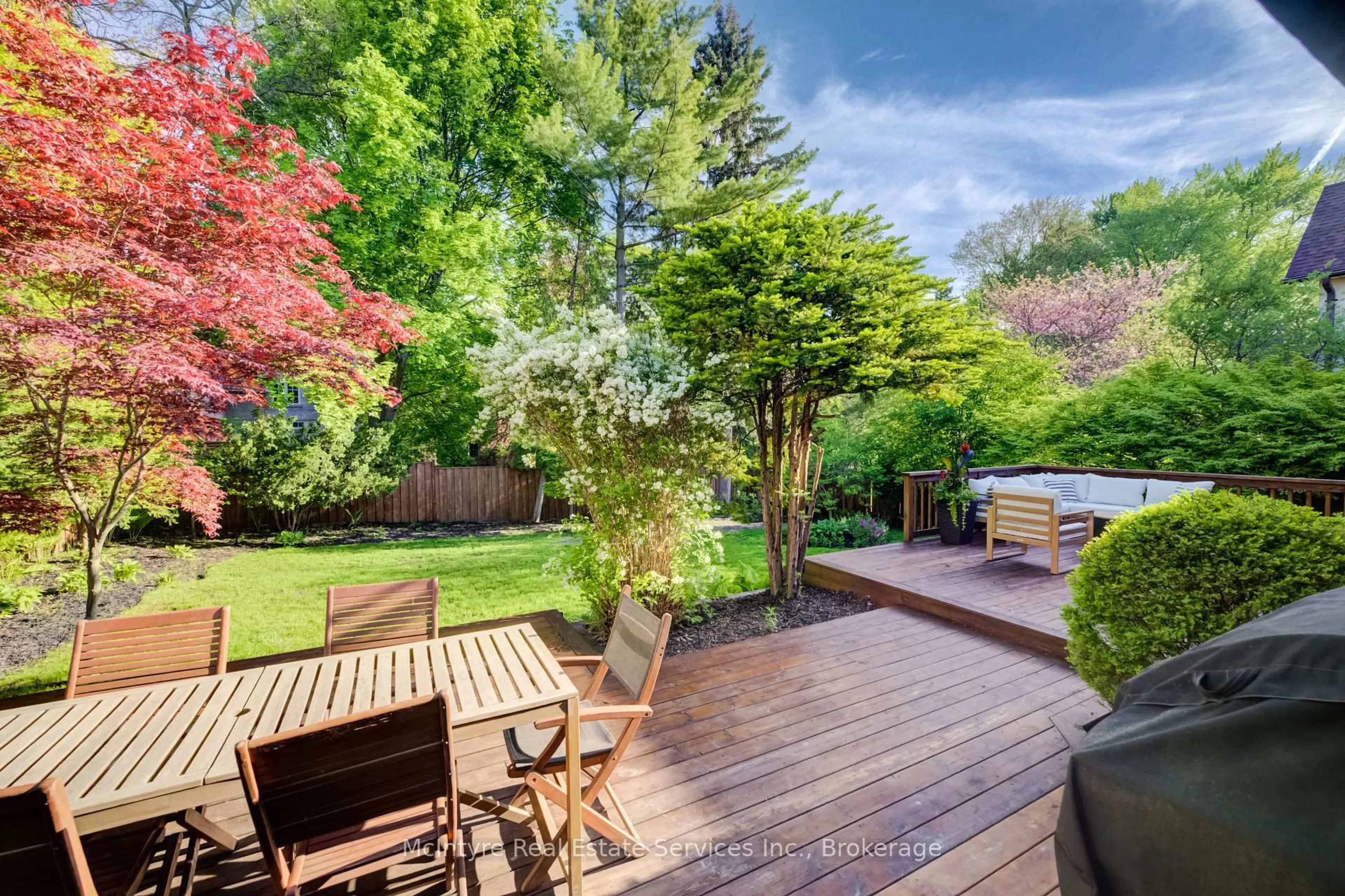 Patio, forest/trees view for 560 Blythwood Rd, Toronto Ontario M4N 1B5
