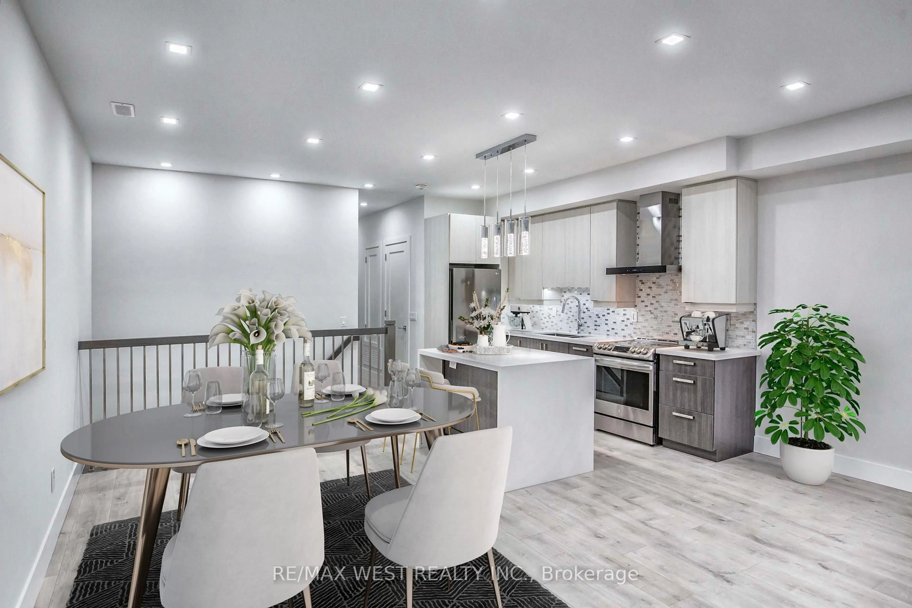 Open concept kitchen, ceramic/tile floor for 268 Sterling Rd, Toronto Ontario M6R 2B9