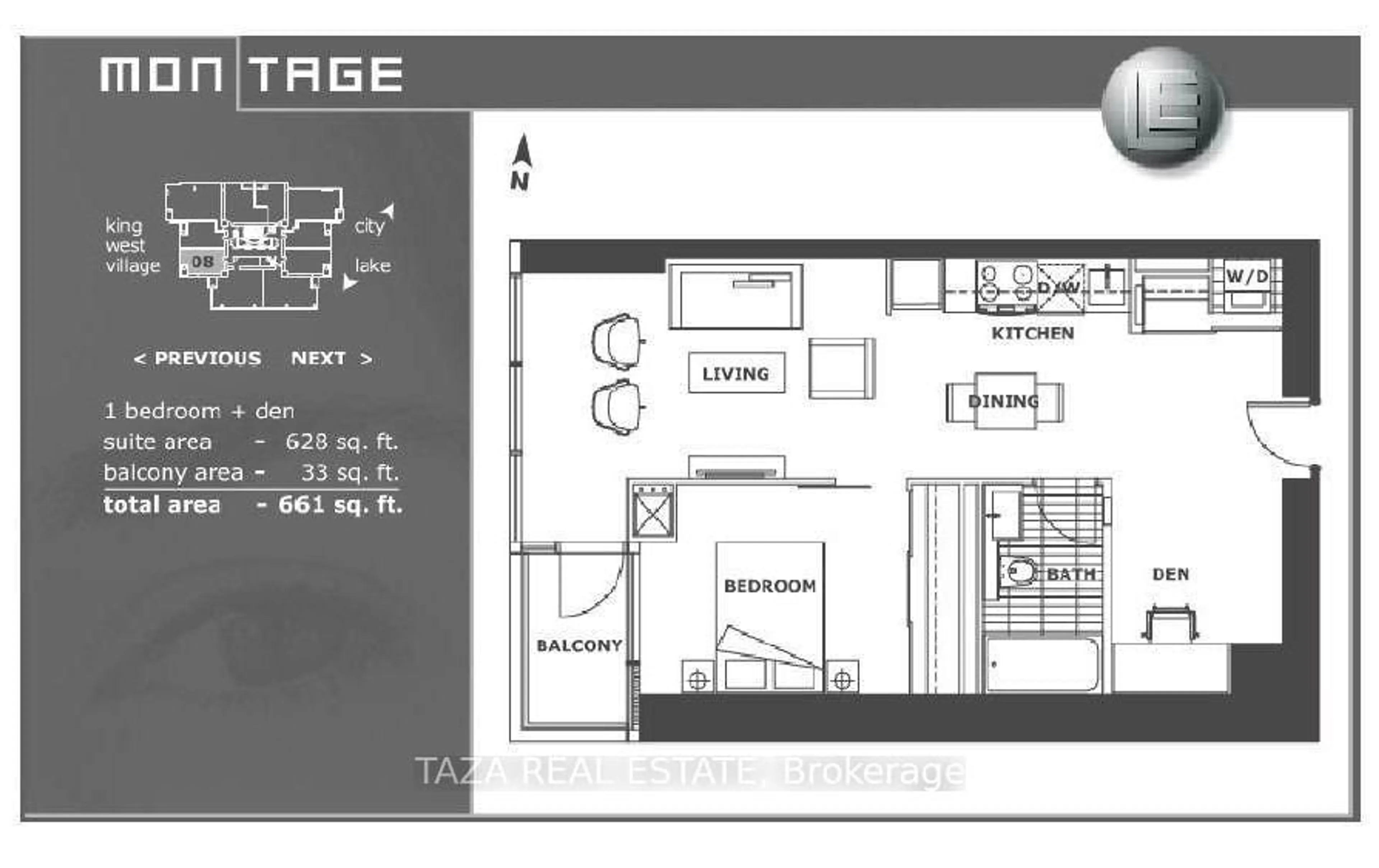 Floor plan for 25 Telegram Mews #4508, Toronto Ontario M5V 3Z1