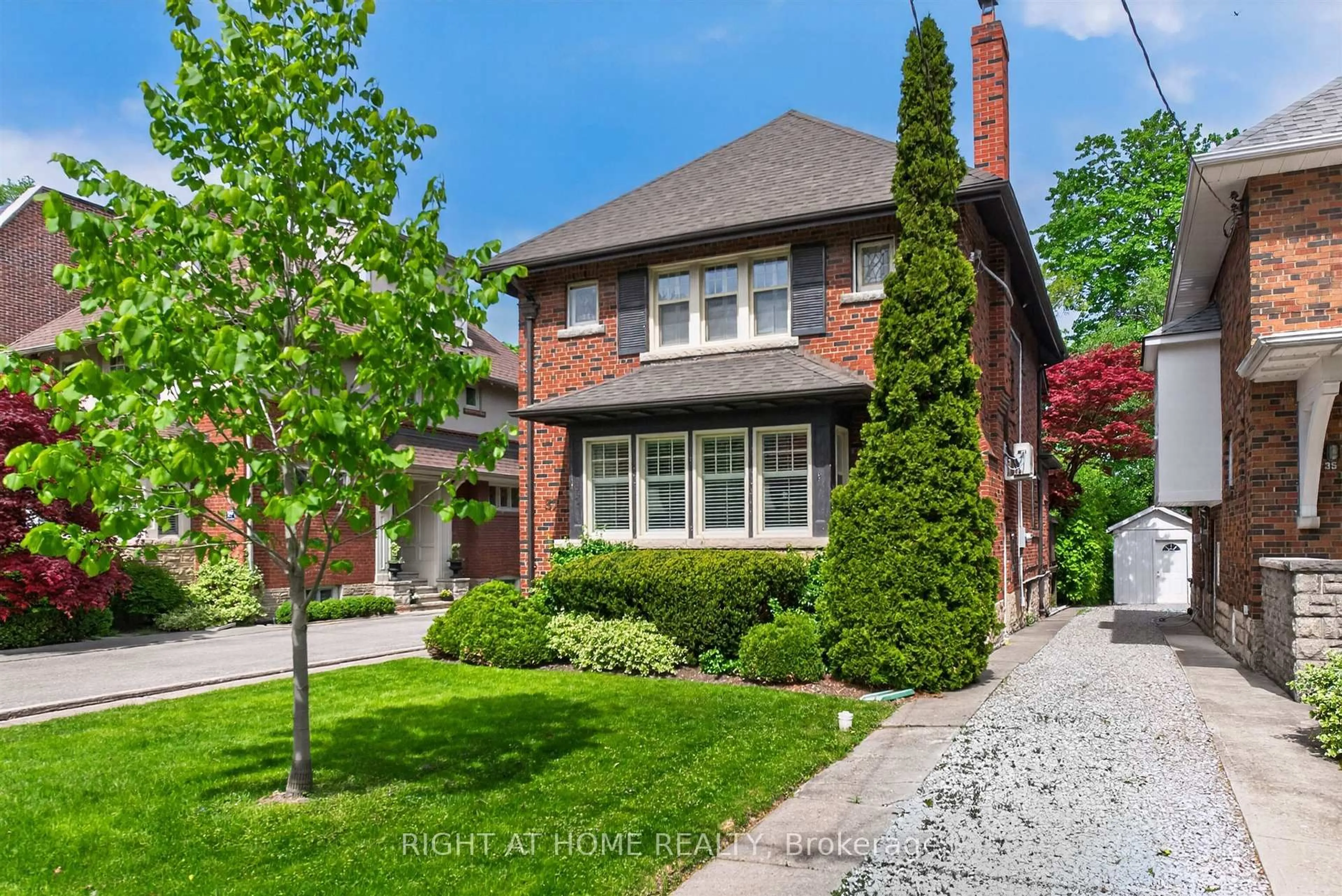 Home with brick exterior material, street for 37 Heather St, Toronto Ontario M4R 1Y4