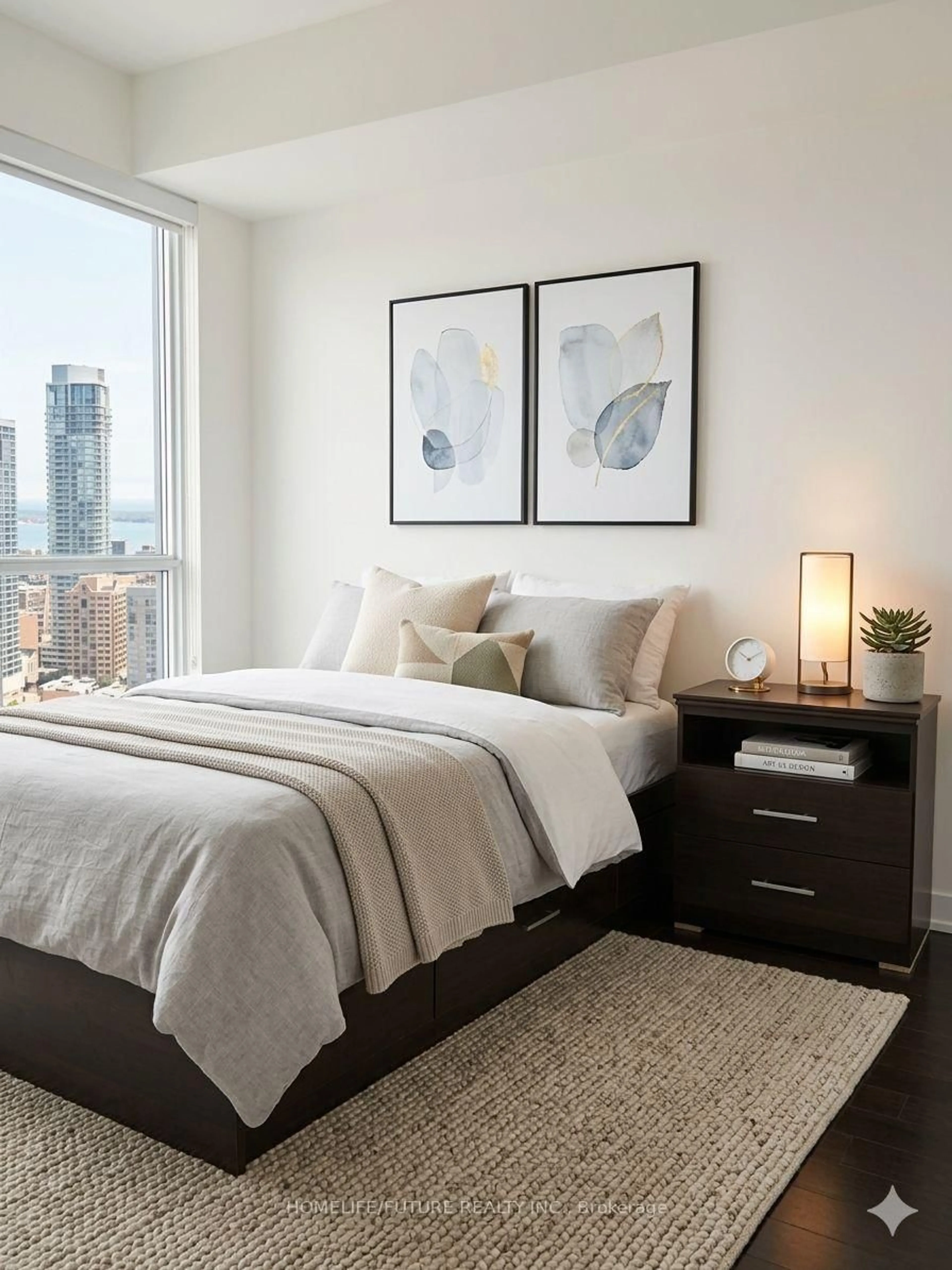 Bedroom with bed, unknown for 1 The Esplanade Dr #2909, Toronto Ontario M5E 0A8