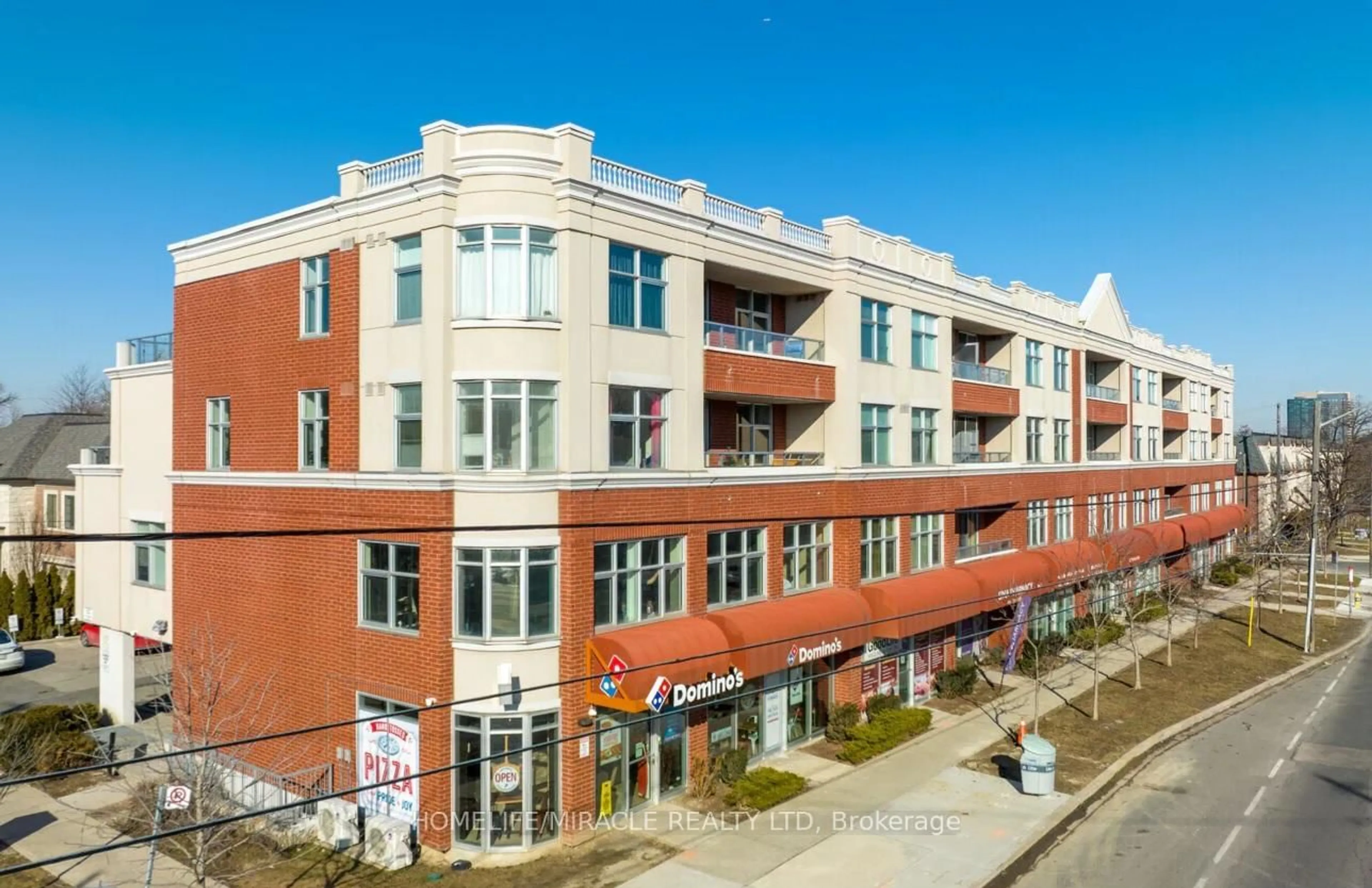 A pic from outside/outdoor area/front of a property/back of a property/a pic from drone, unknown for 222 Finch Ave #412, Toronto Ontario M2R 1M6