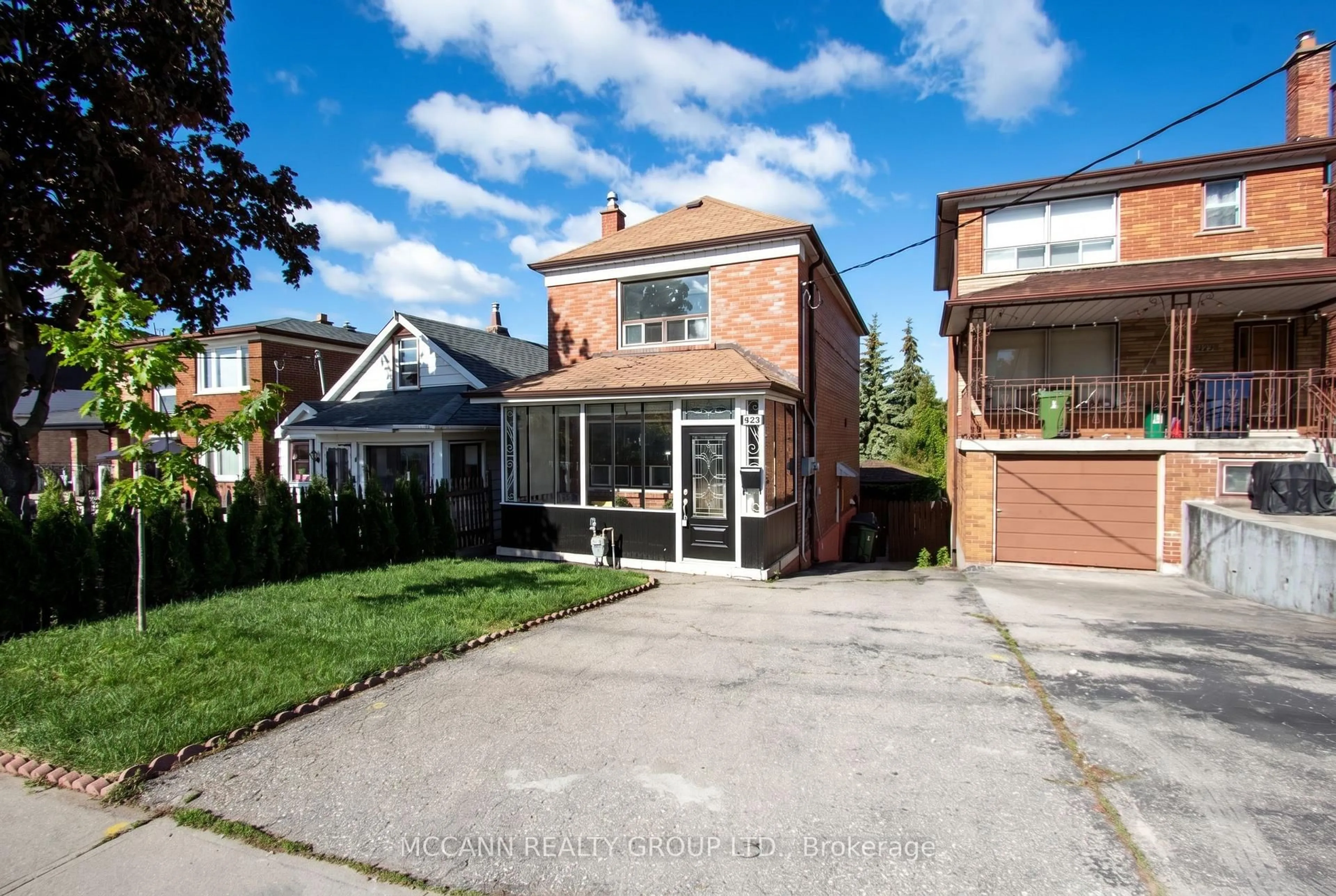 Home with brick exterior material, street for 496 Northcliffe Blvd, Toronto Ontario M6E 3L5