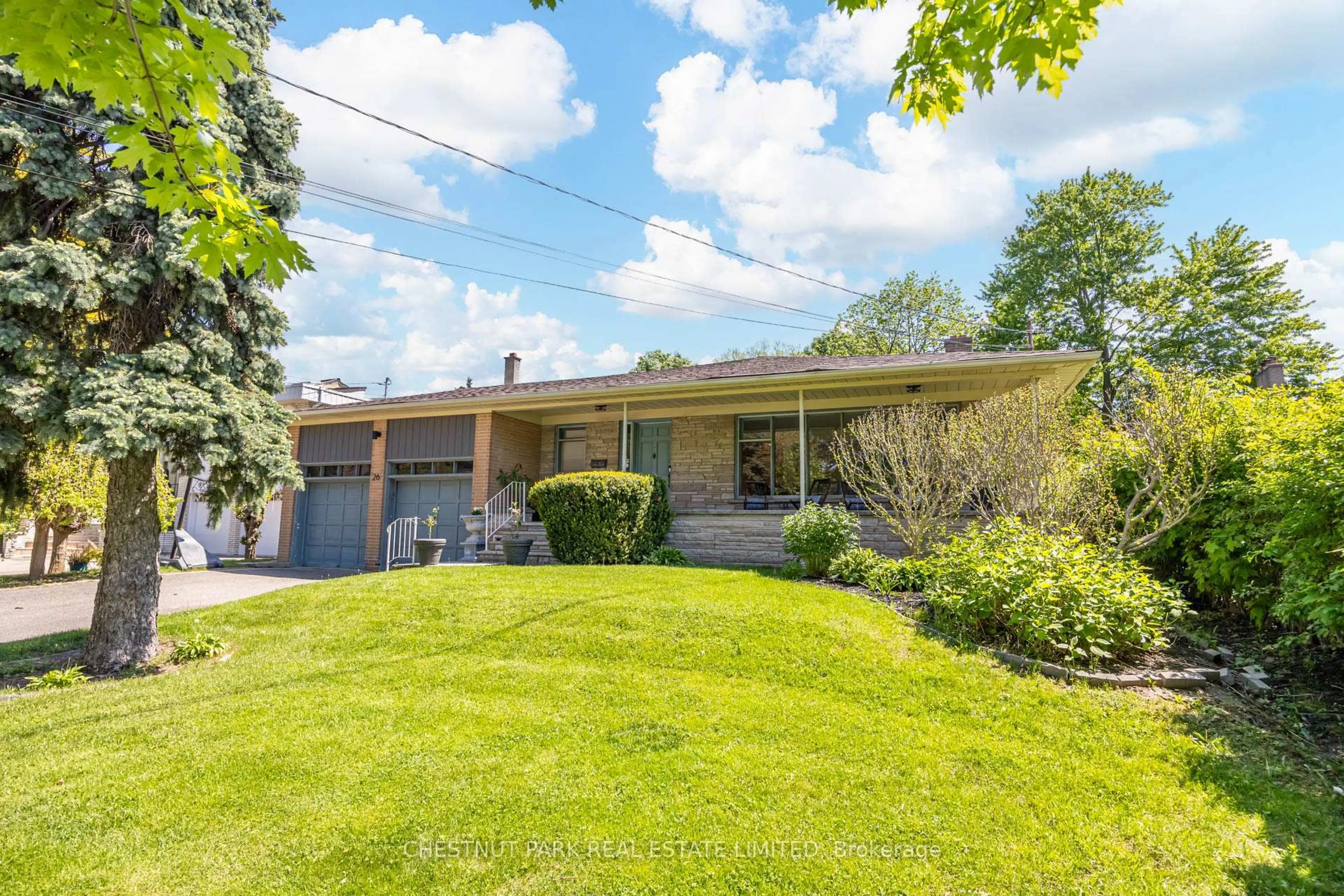 Home with brick exterior material, street for 26 Hearthstone Cres, Toronto Ontario M2R 1G3