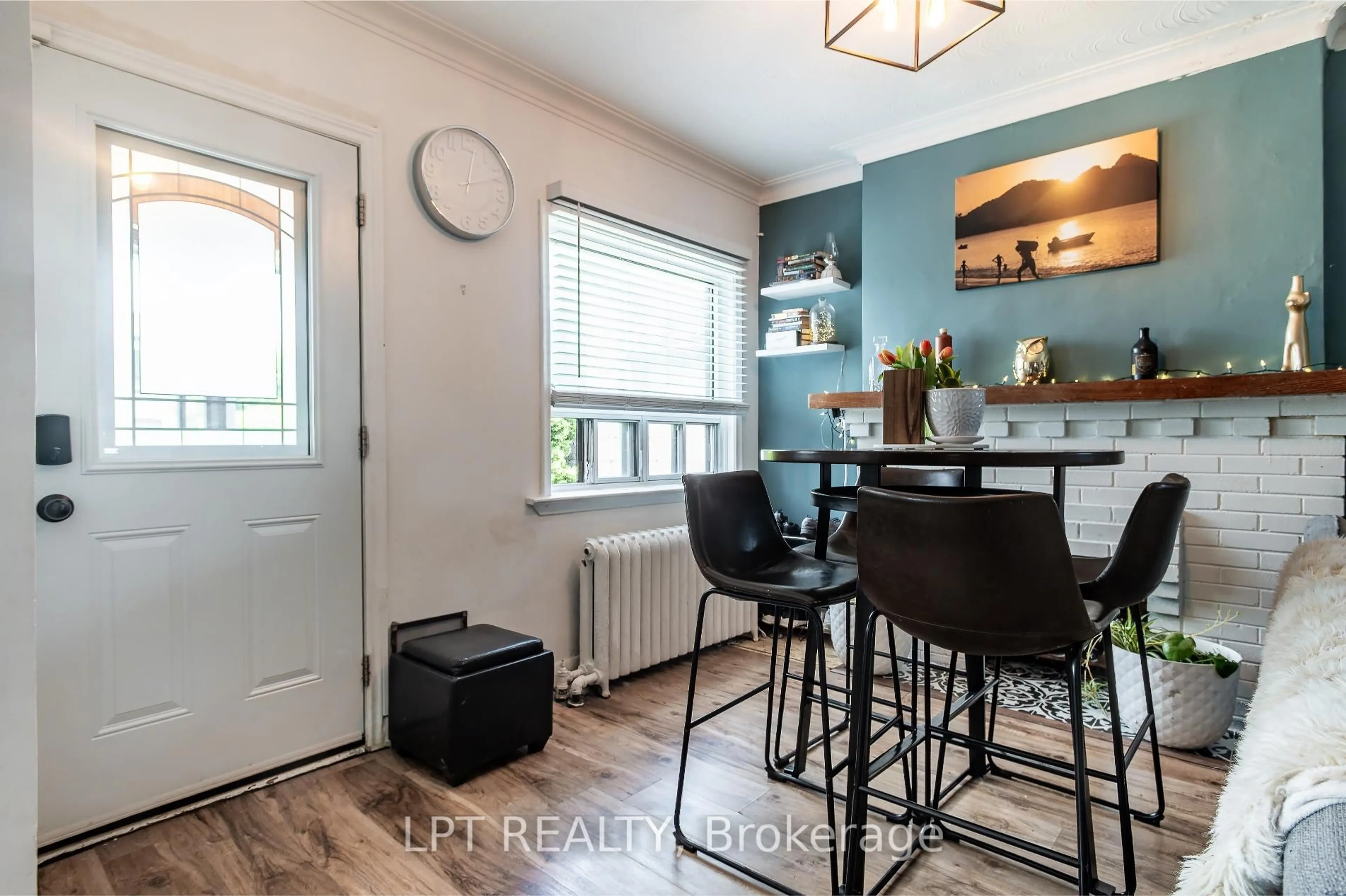 Open concept kitchen, wood/laminate floor for 541 Vaughan Rd, Toronto Ontario M6C 2R2