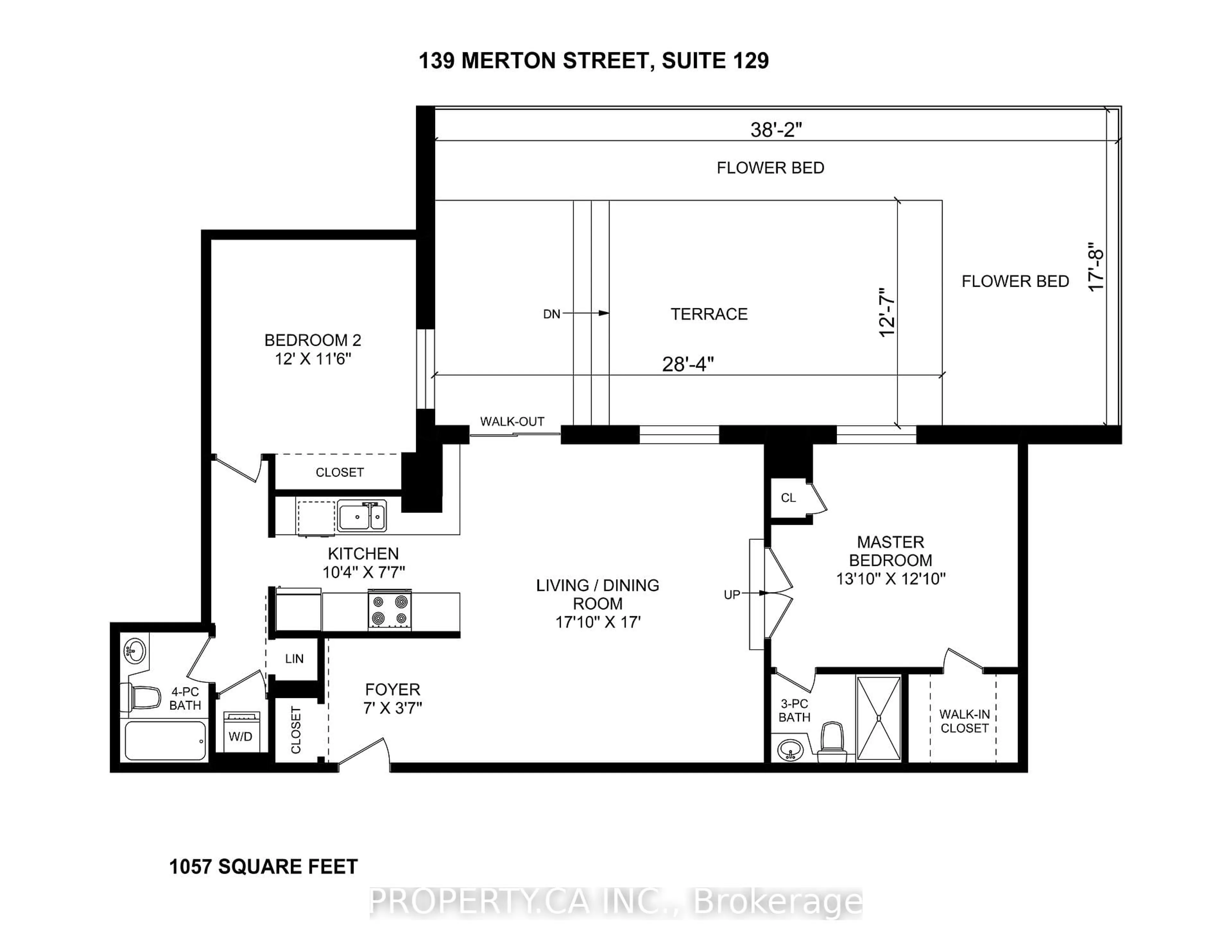 Floor plan for 139 Merton St #129, Toronto Ontario M4S 3G7