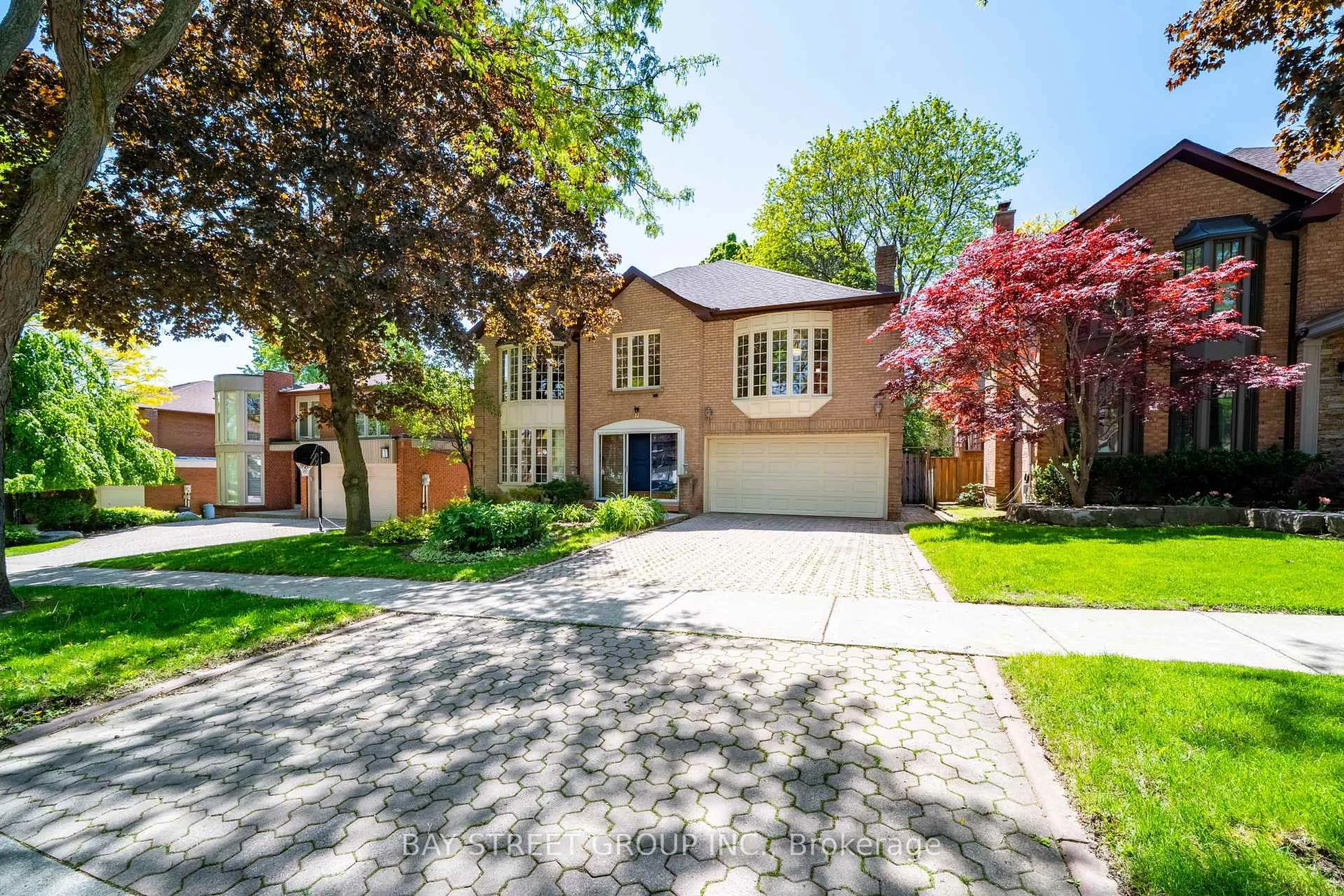 Home with brick exterior material, street for 11 Riderwood Dr, Toronto Ontario M2L 2X4
