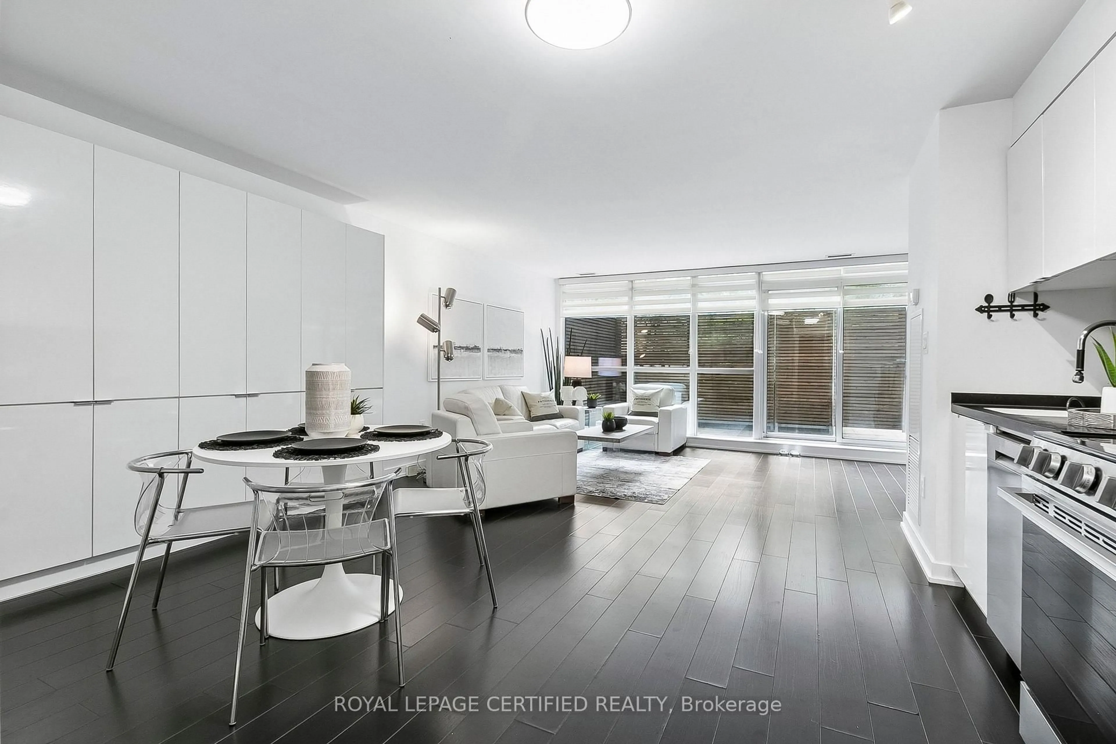 Living room with furniture, unknown for 10 Capreol Crt #227, Toronto Ontario M5V 4B3