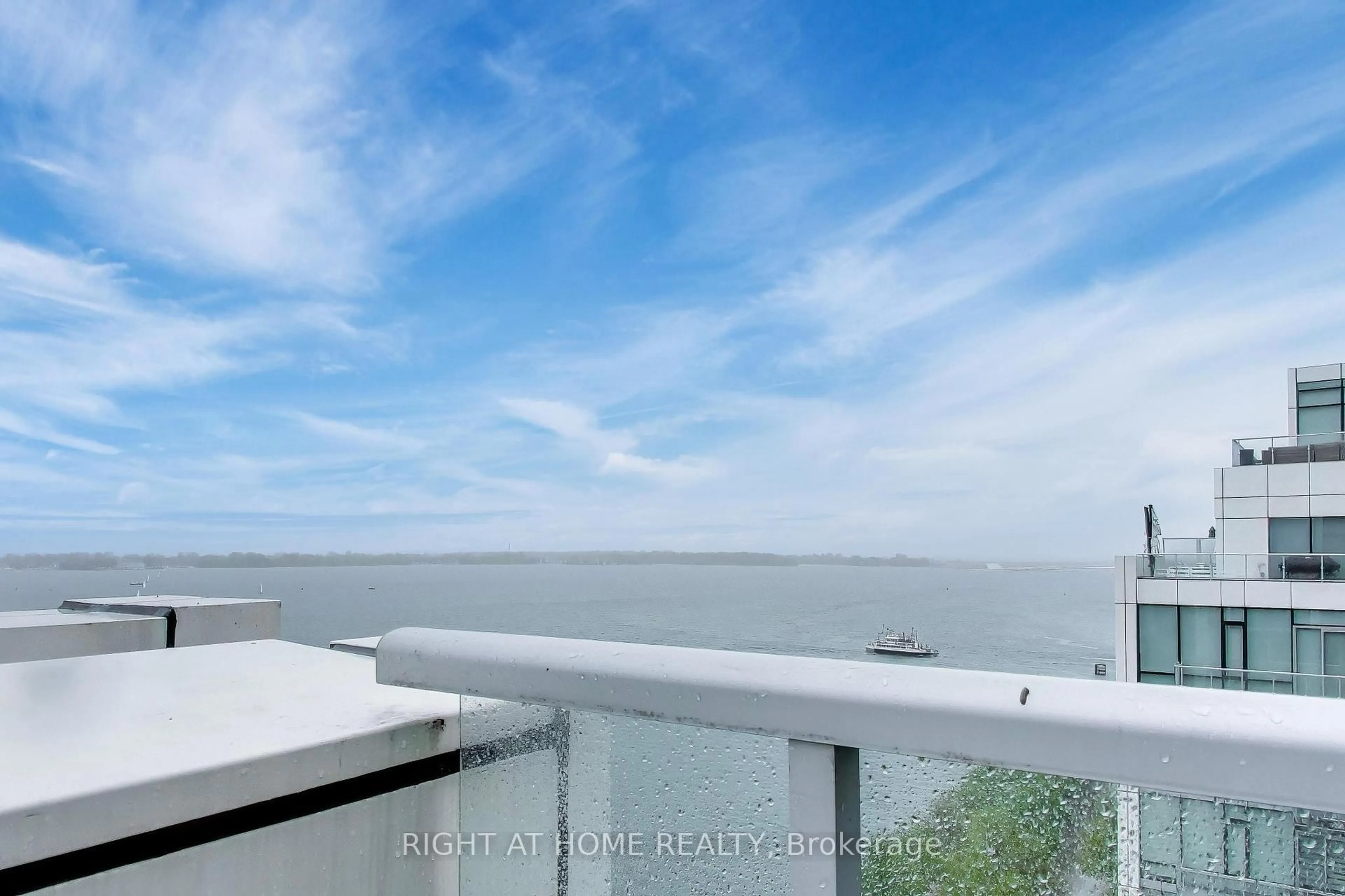 Balcony in the apartment, water/lake/river/ocean view for 39 Queens Quay #1126, Toronto Ontario M5E 0A5