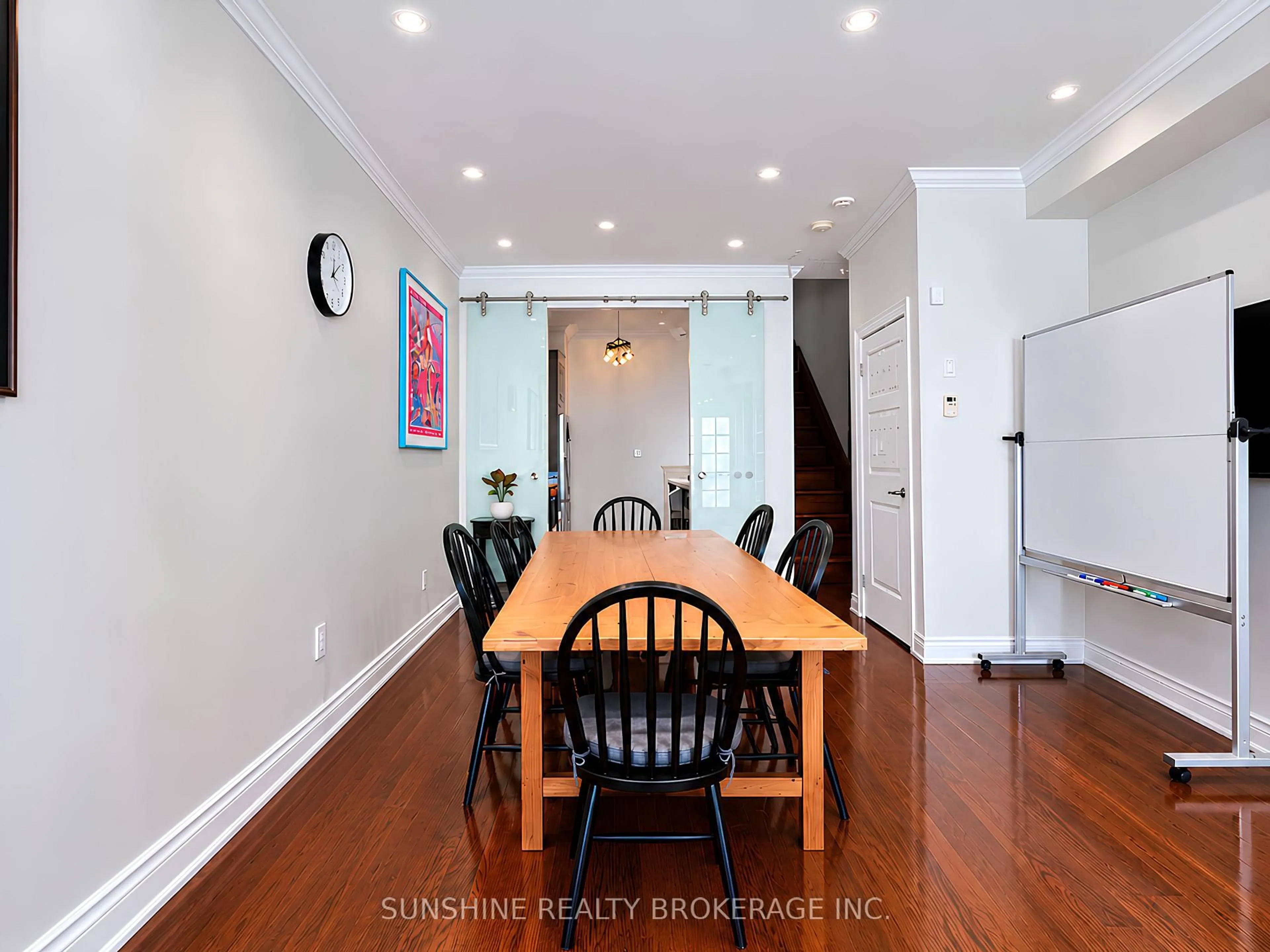 Dining room, wood/laminate floor for 20 Hargrave Lane #12, Toronto Ontario M4N 0A4