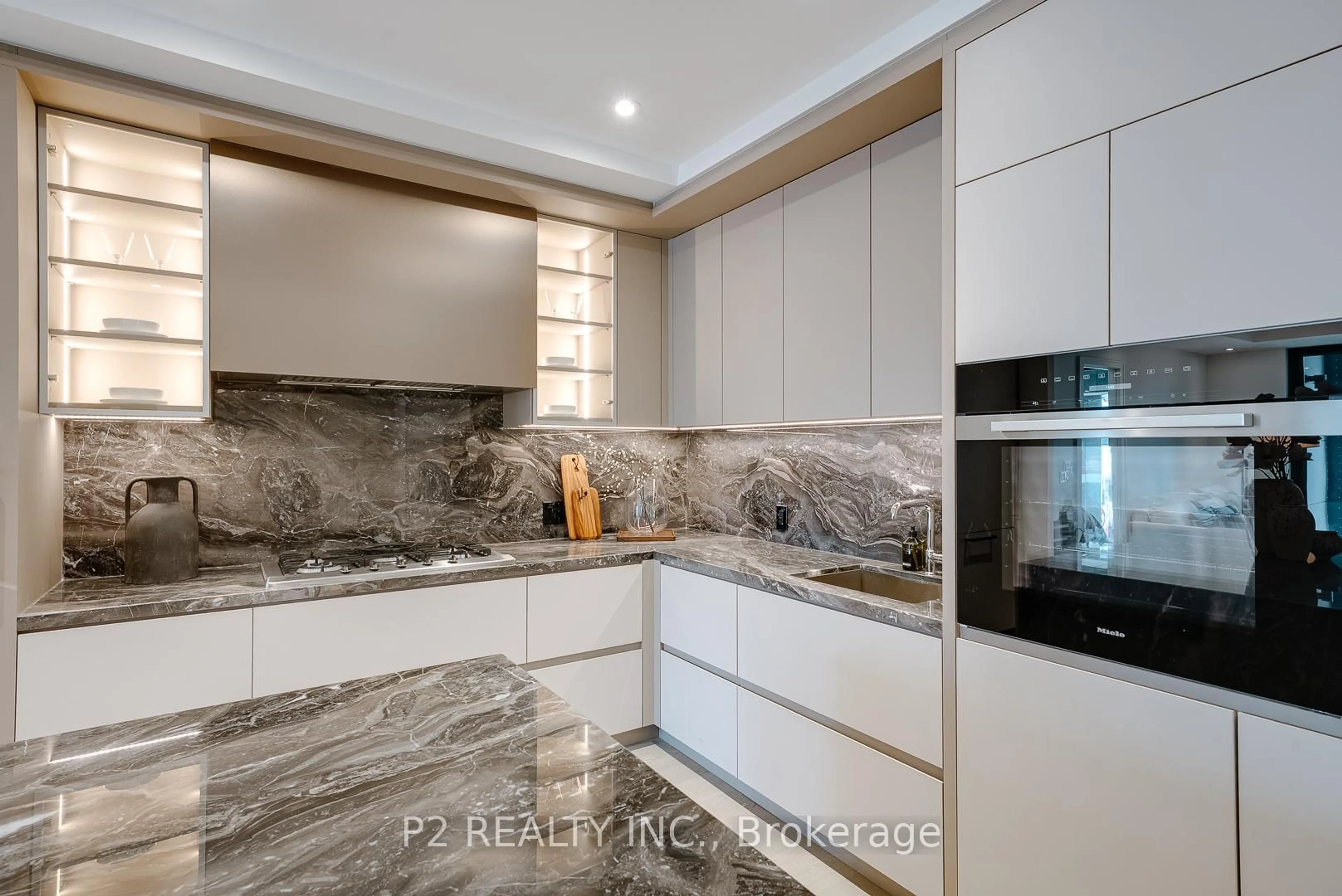 Contemporary kitchen, ceramic/tile floor for 2 Forest Hill Rd #208, Toronto Ontario M4V 2L3