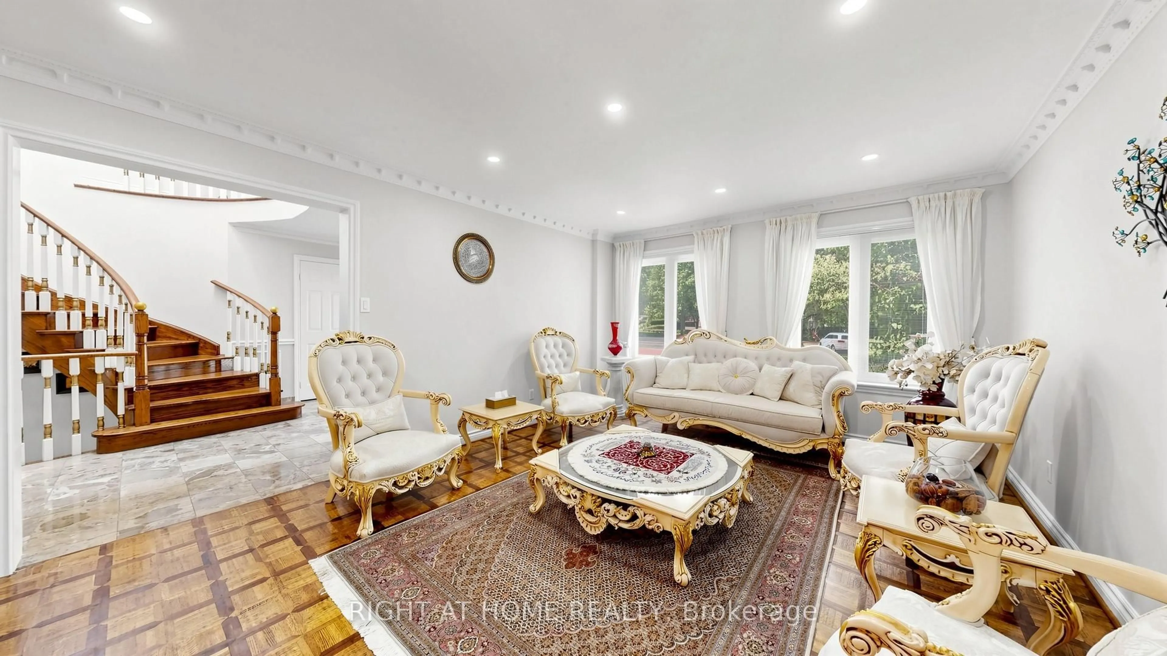 Living room with furniture, unknown for 27 Carriage Lane, Toronto Ontario M2R 3V6