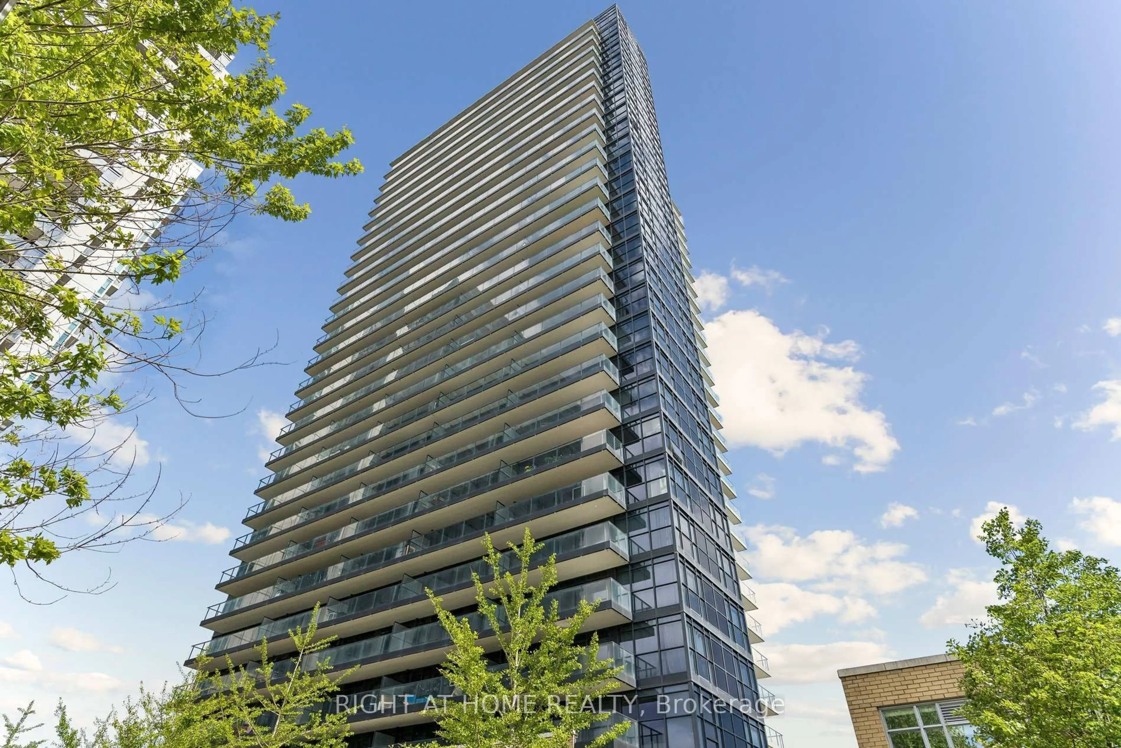 A pic from outside/outdoor area/front of a property/back of a property/a pic from drone, building for 29 Singer Crt #2306, Toronto Ontario M2K 0B3