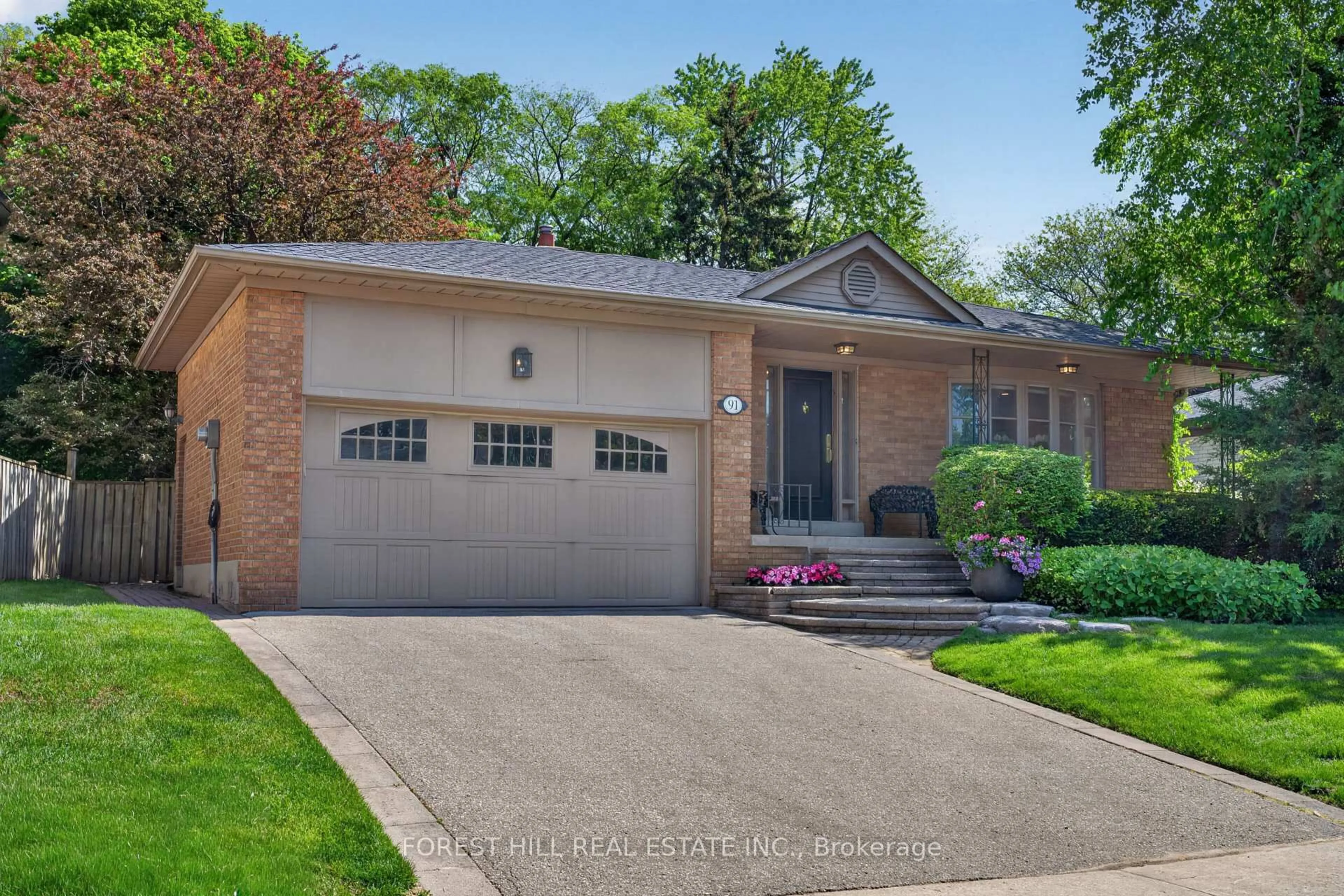 Home with brick exterior material, street for 91 Montressor Dr, Toronto Ontario M2P 1Z3