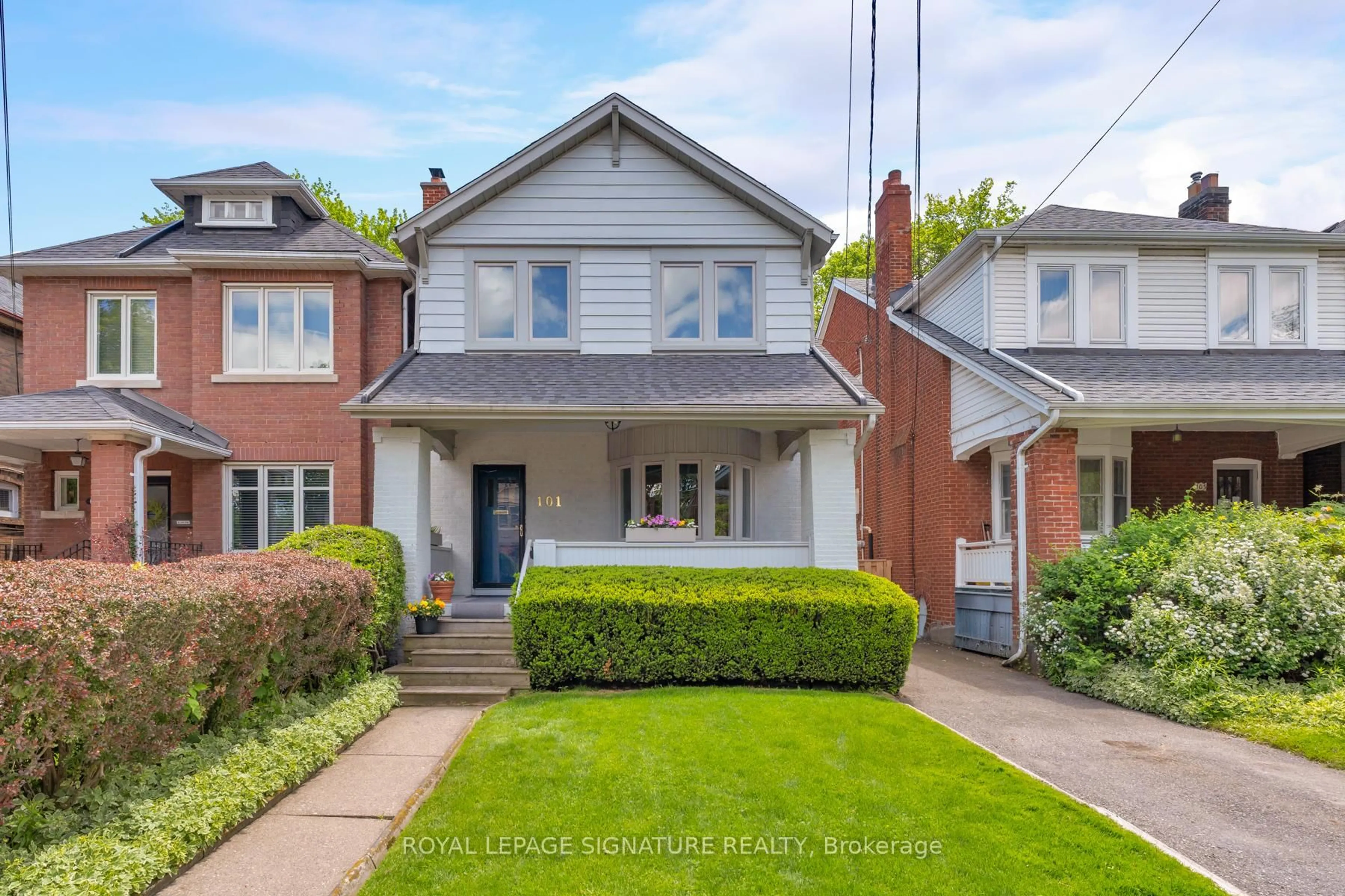 Home with brick exterior material, street for 101 Deloraine Ave, Toronto Ontario M5M 2B1