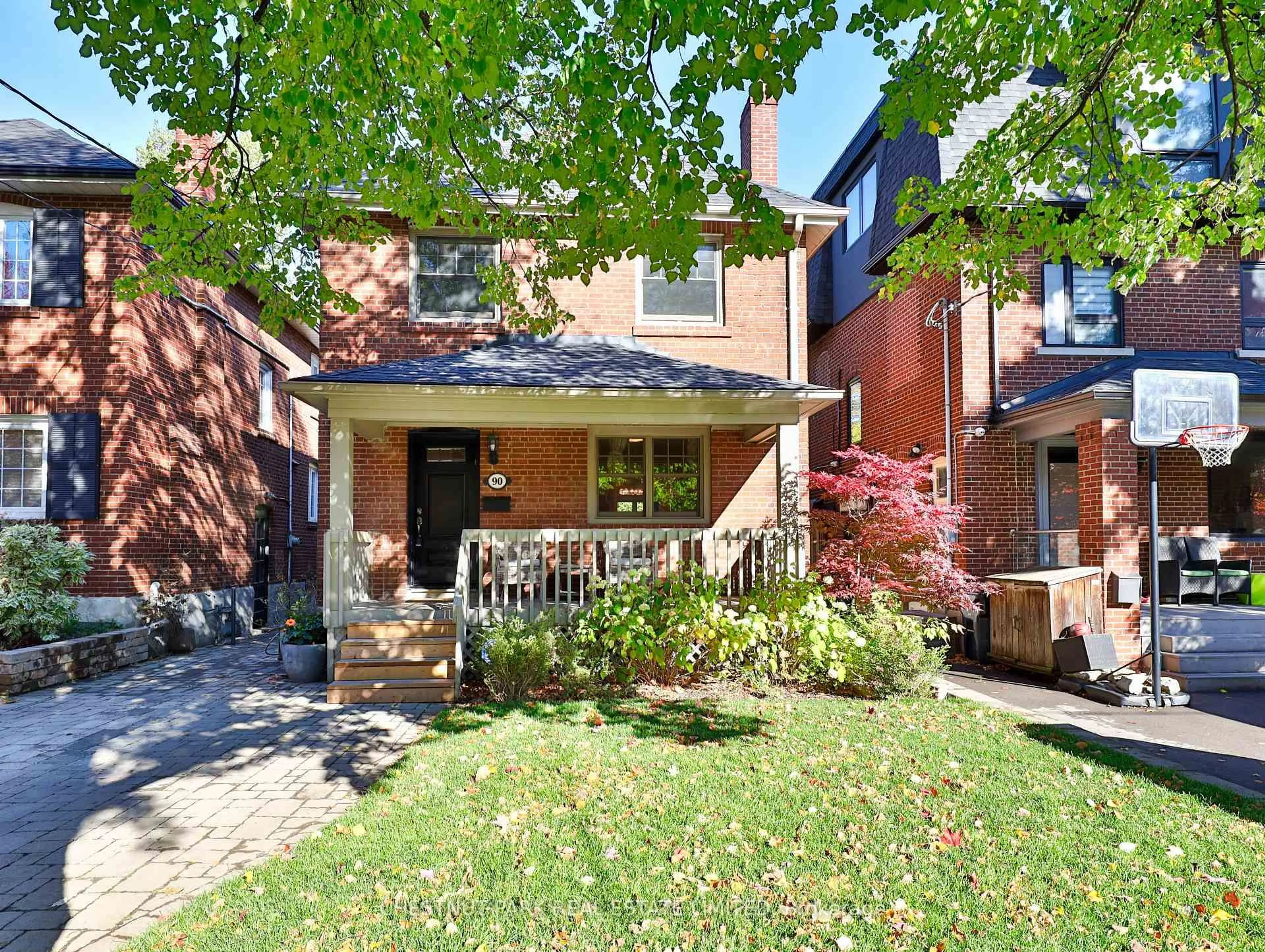 Home with brick exterior material, street for 90 Chudleigh Ave, Toronto Ontario M4R 1T3