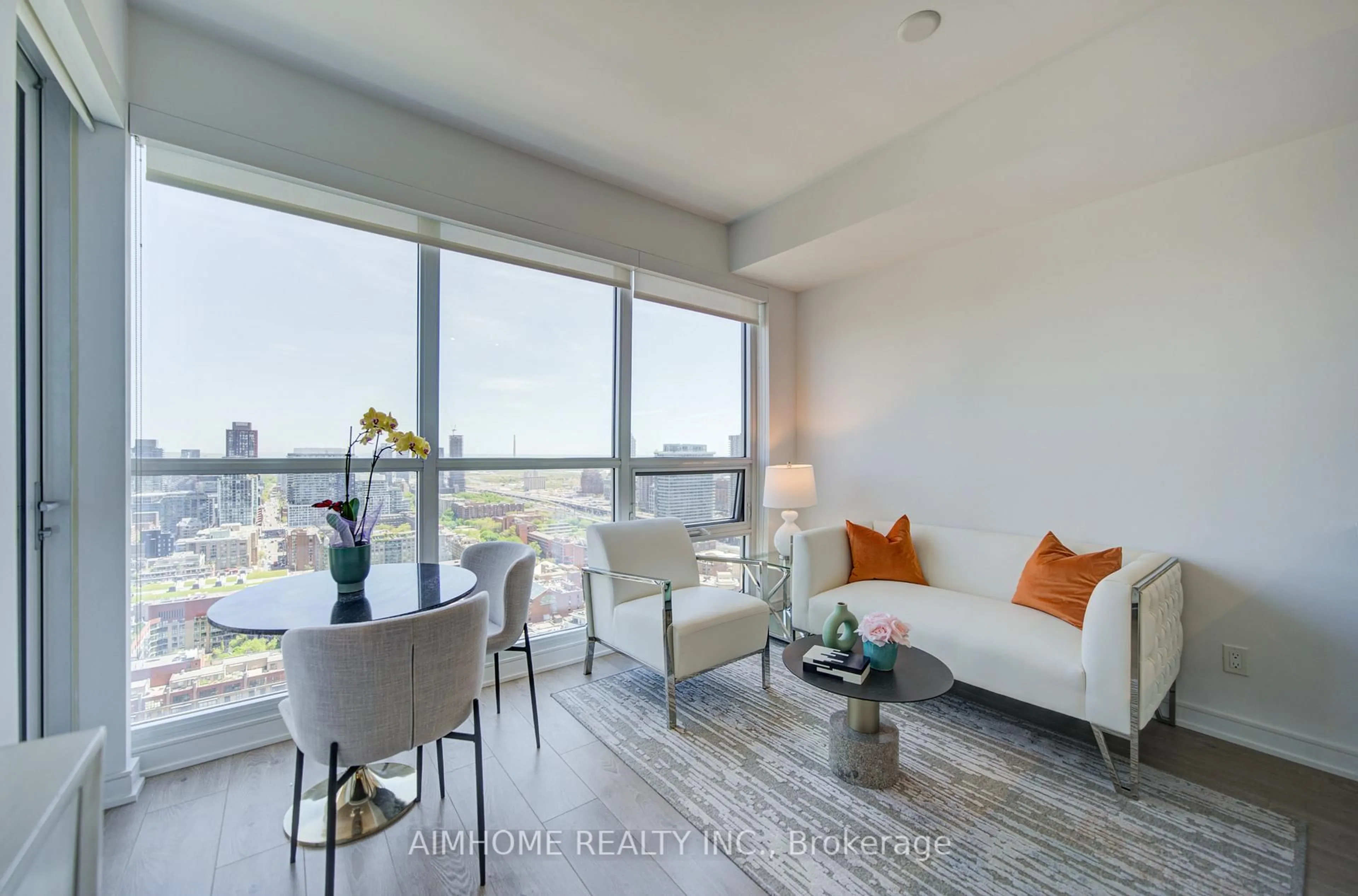 Living room with furniture, unknown for 88 Scott St #3005, Toronto Ontario M5E 0A9