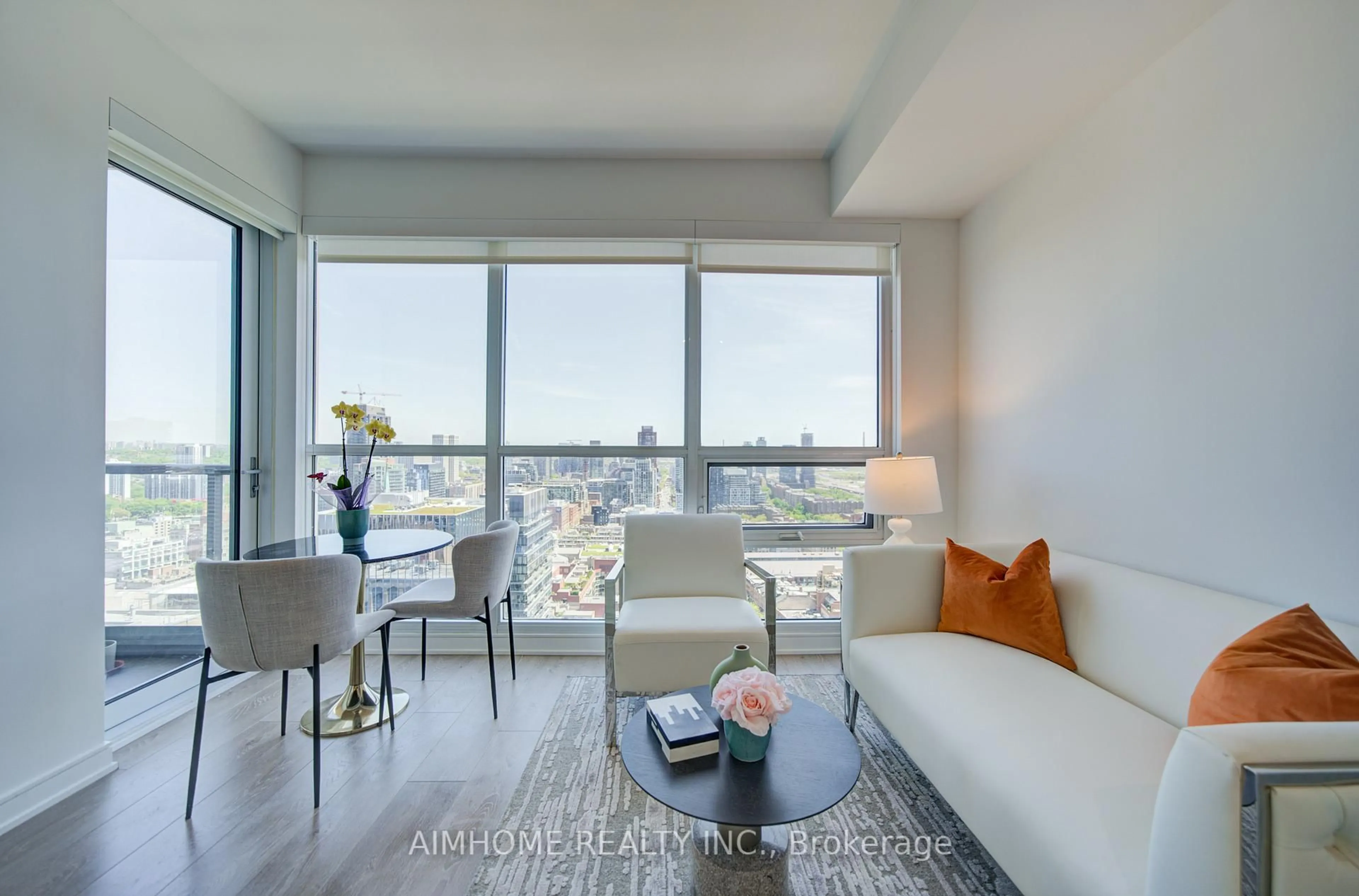 Living room with furniture, unknown for 88 Scott St #3005, Toronto Ontario M5E 0A9
