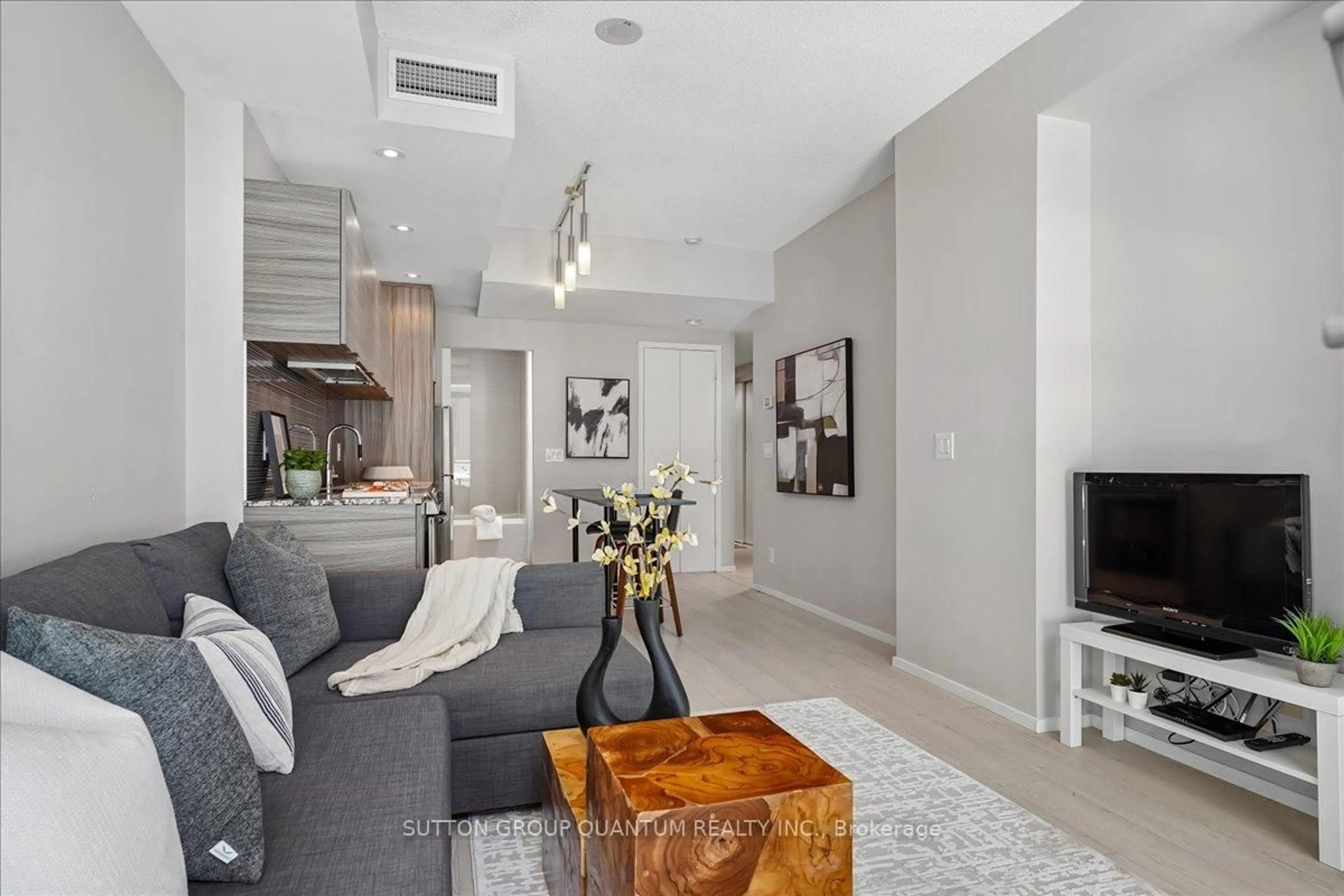 Living room with furniture, unknown for 8 Charlotte St #404, Toronto Ontario M5V 0K4