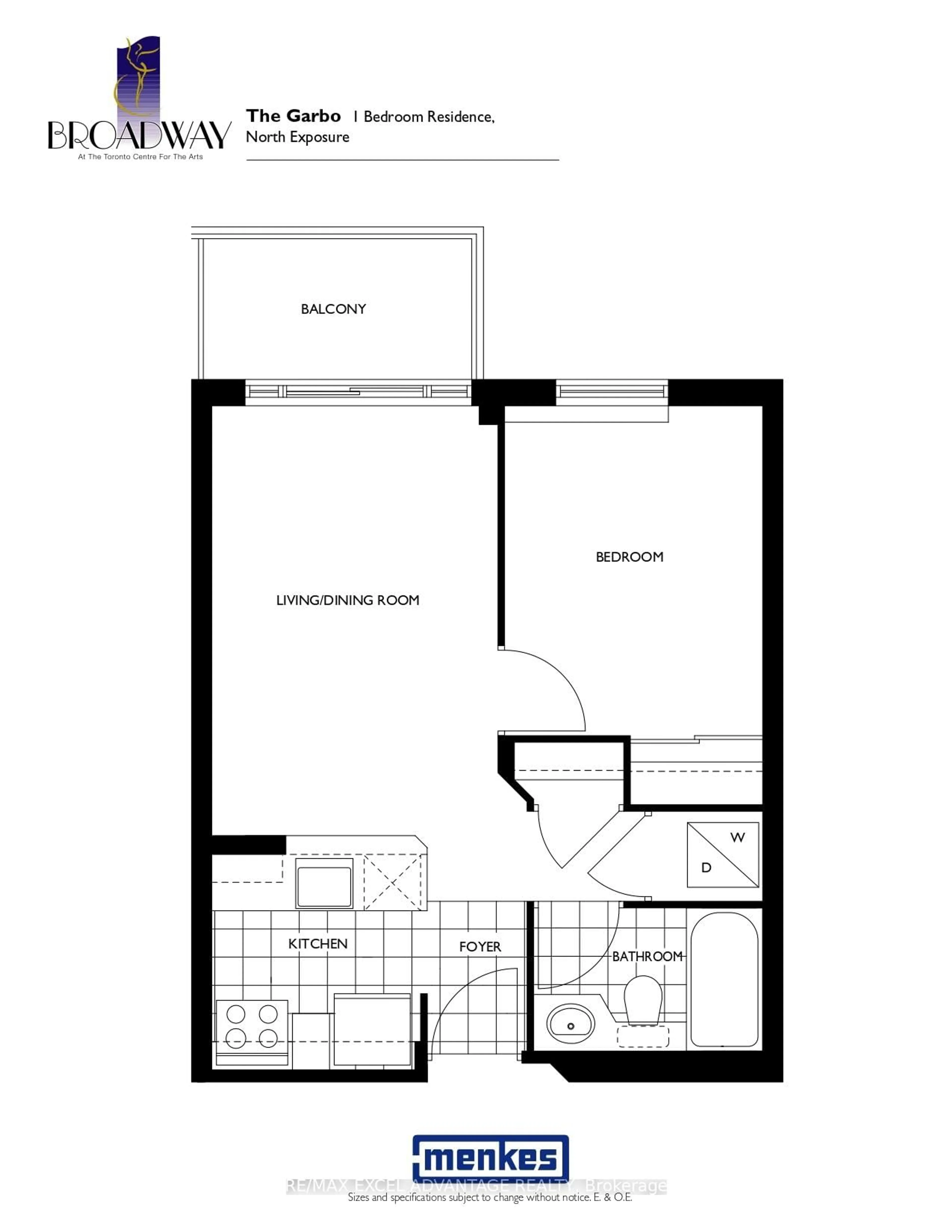 Floor plan for 155 Beecroft Rd #1007, Toronto Ontario M2N 7C6