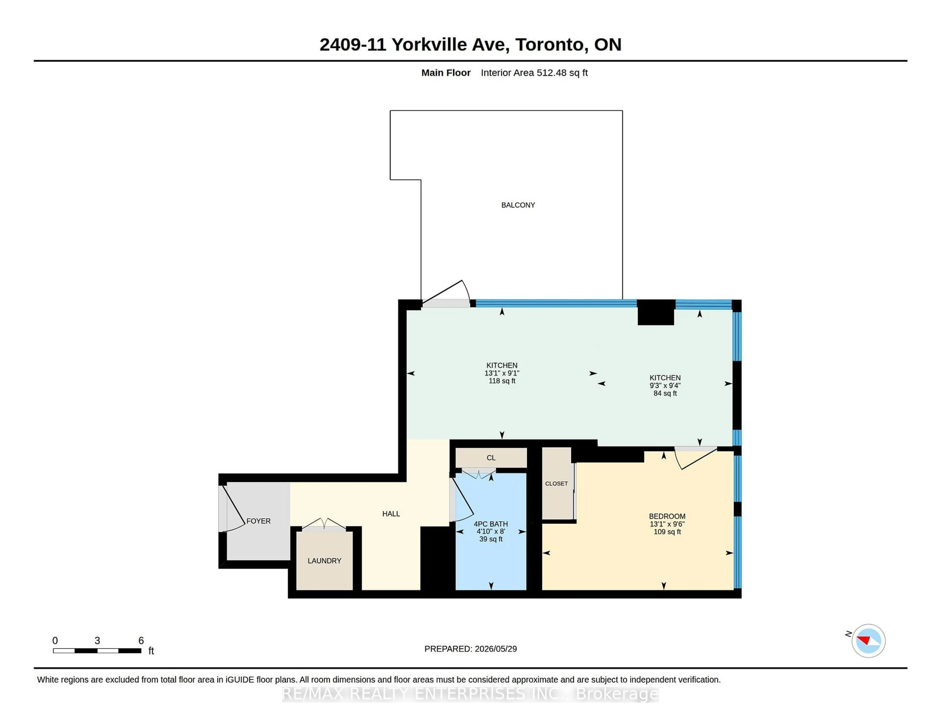 Floor plan for 11 Yorkville Ave #2409, Toronto Ontario M4W 0B7