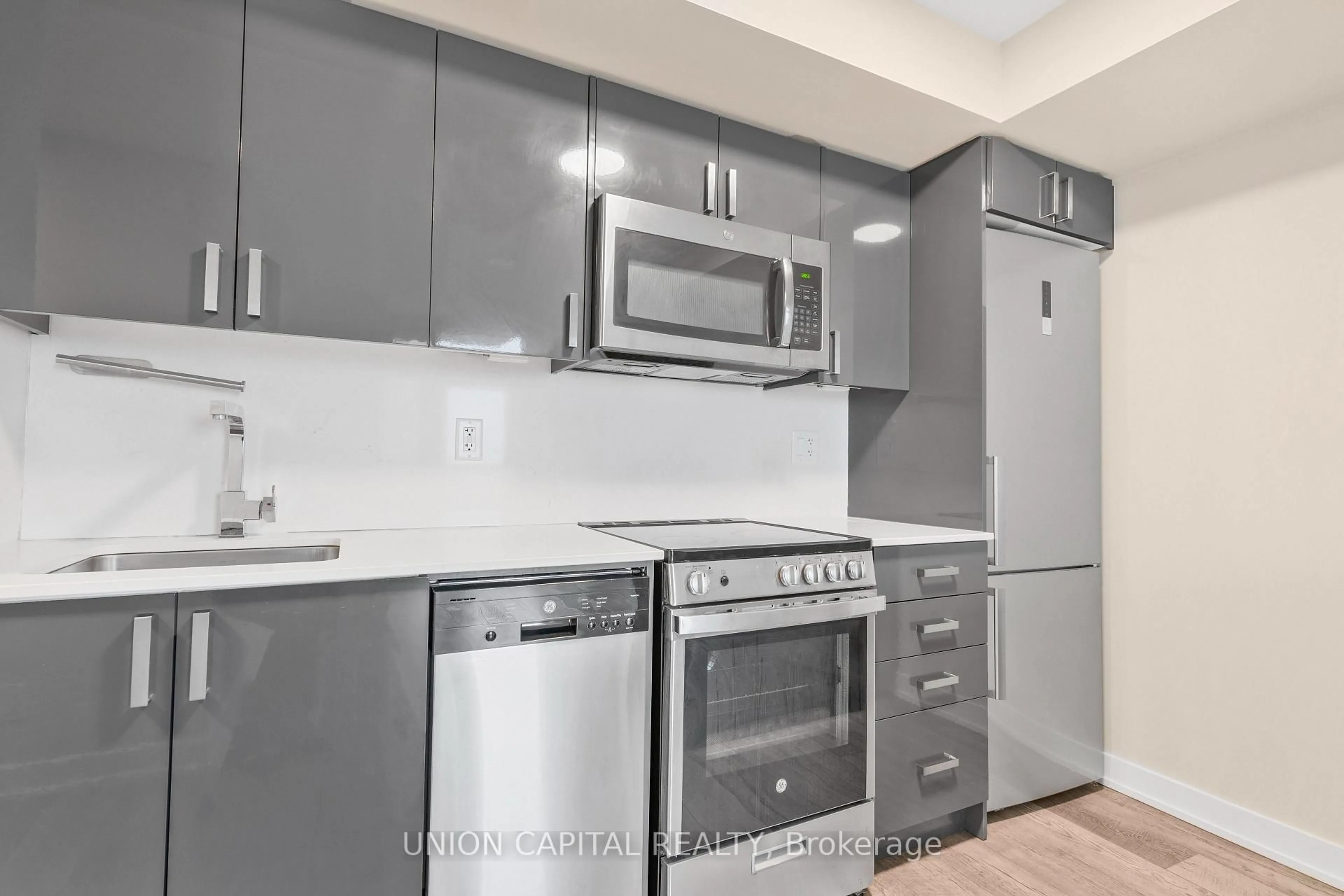 Standard kitchen, unknown for 38 Monte Kwinter Crt #1014, Toronto Ontario M4P 1E4