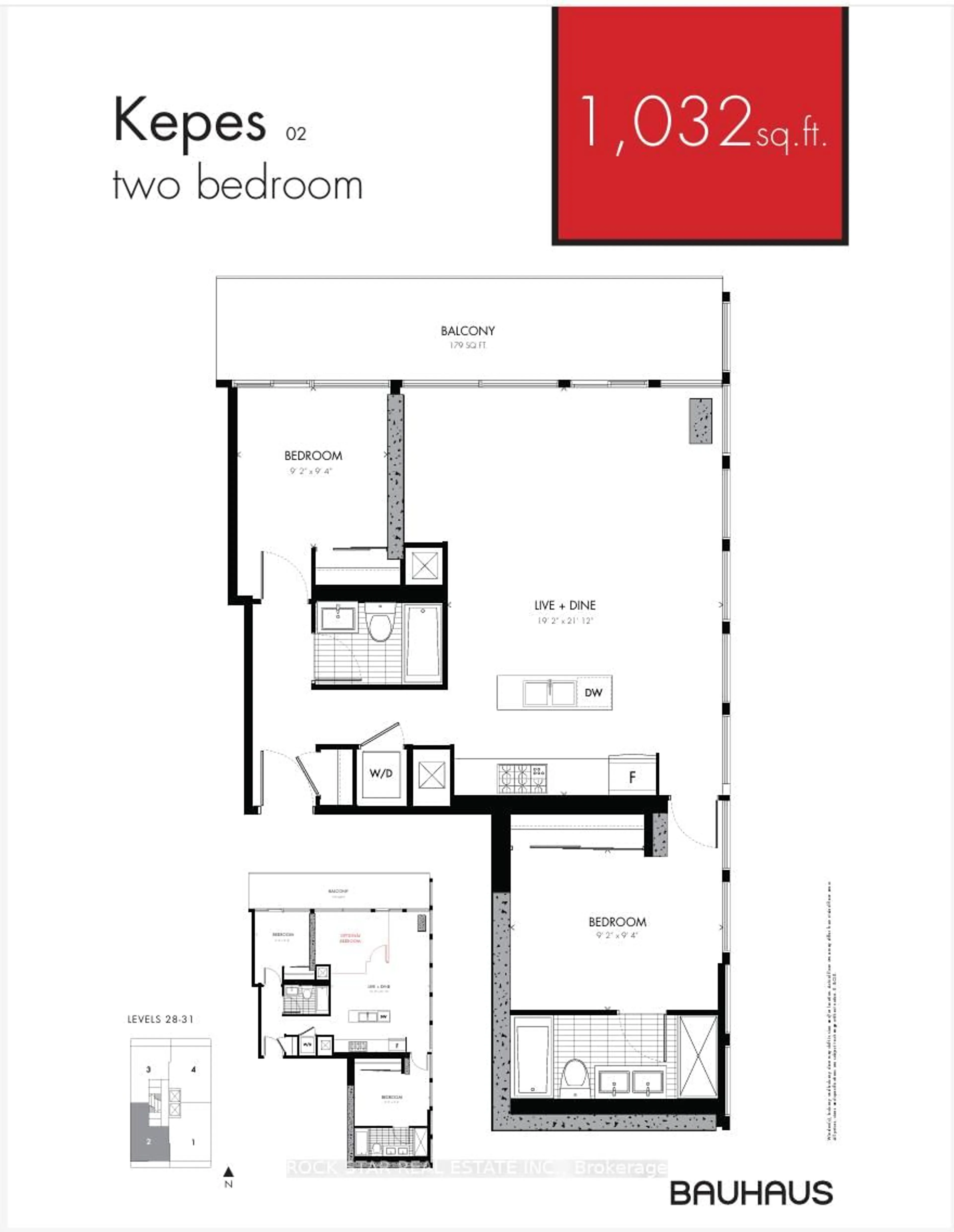 Floor plan for 284 King St, Toronto Ontario M5A 1K4