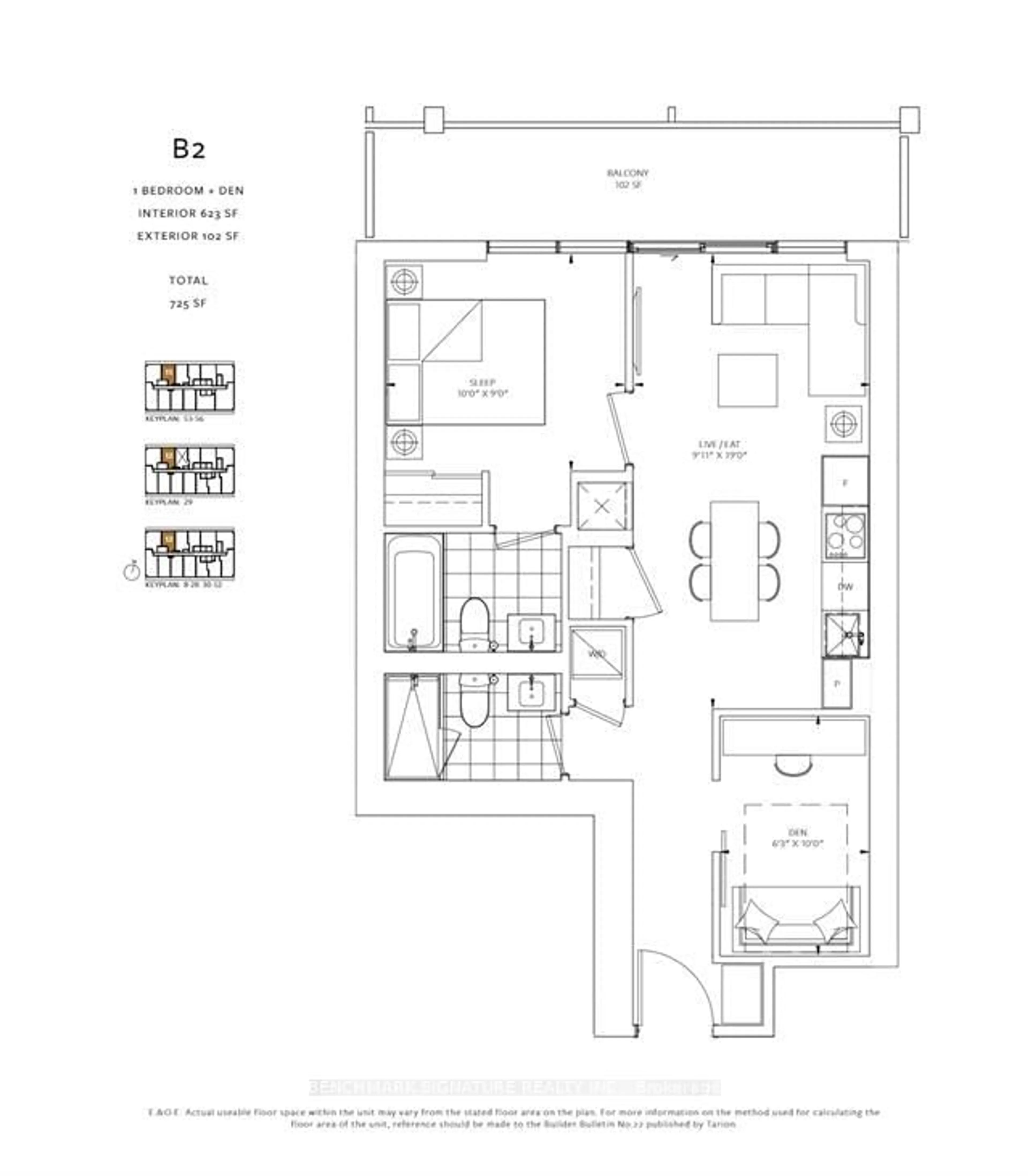 Floor plan for 88 Queen St #1212, Toronto Ontario M5C 0B6