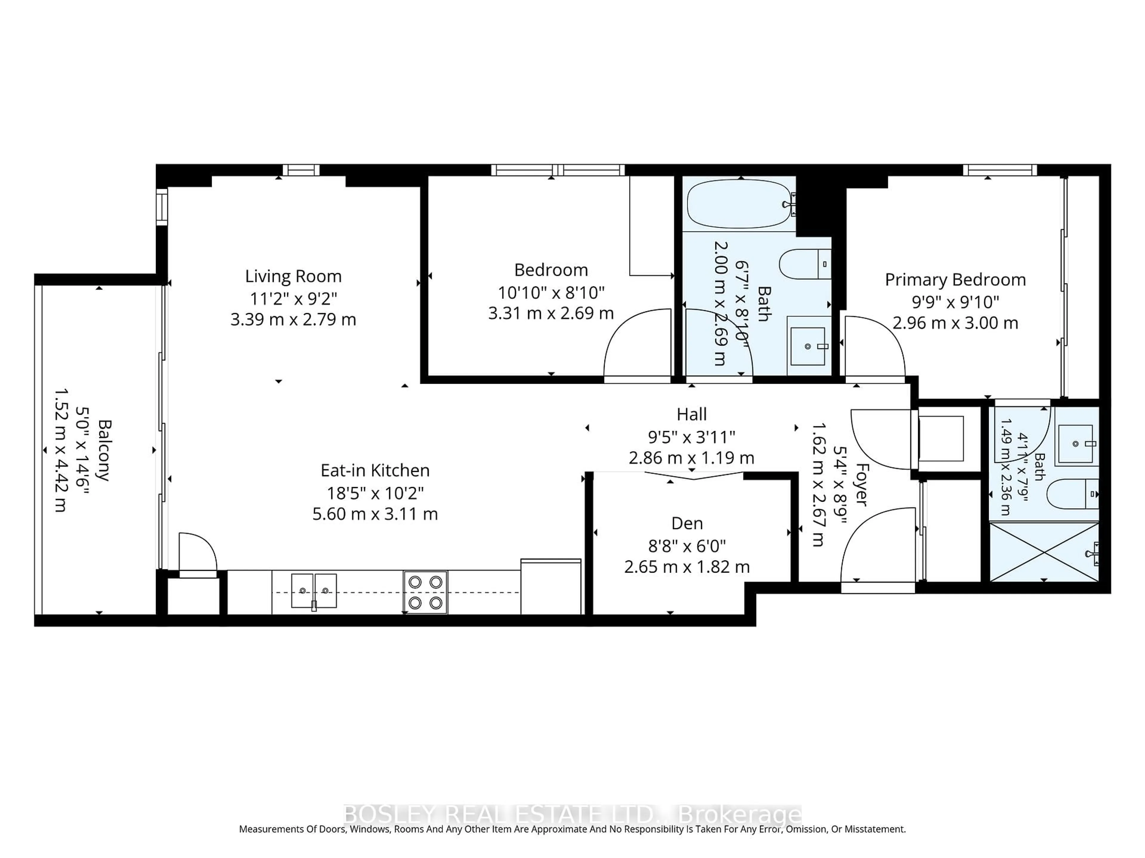 Floor plan for 225 Sumach St #204, Toronto Ontario M5A 0P8