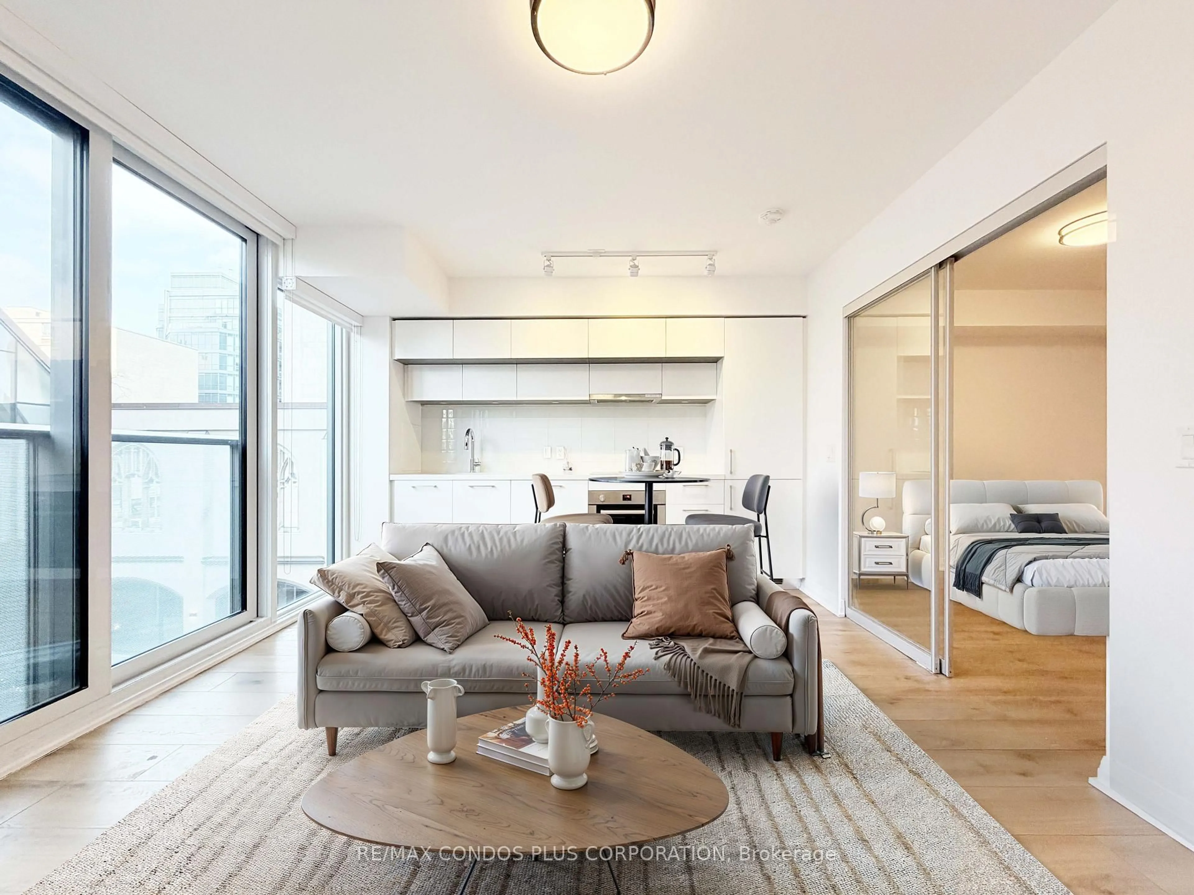 Living room with furniture, unknown for 99 Foxbar Rd #306, Toronto Ontario M4V 0B2