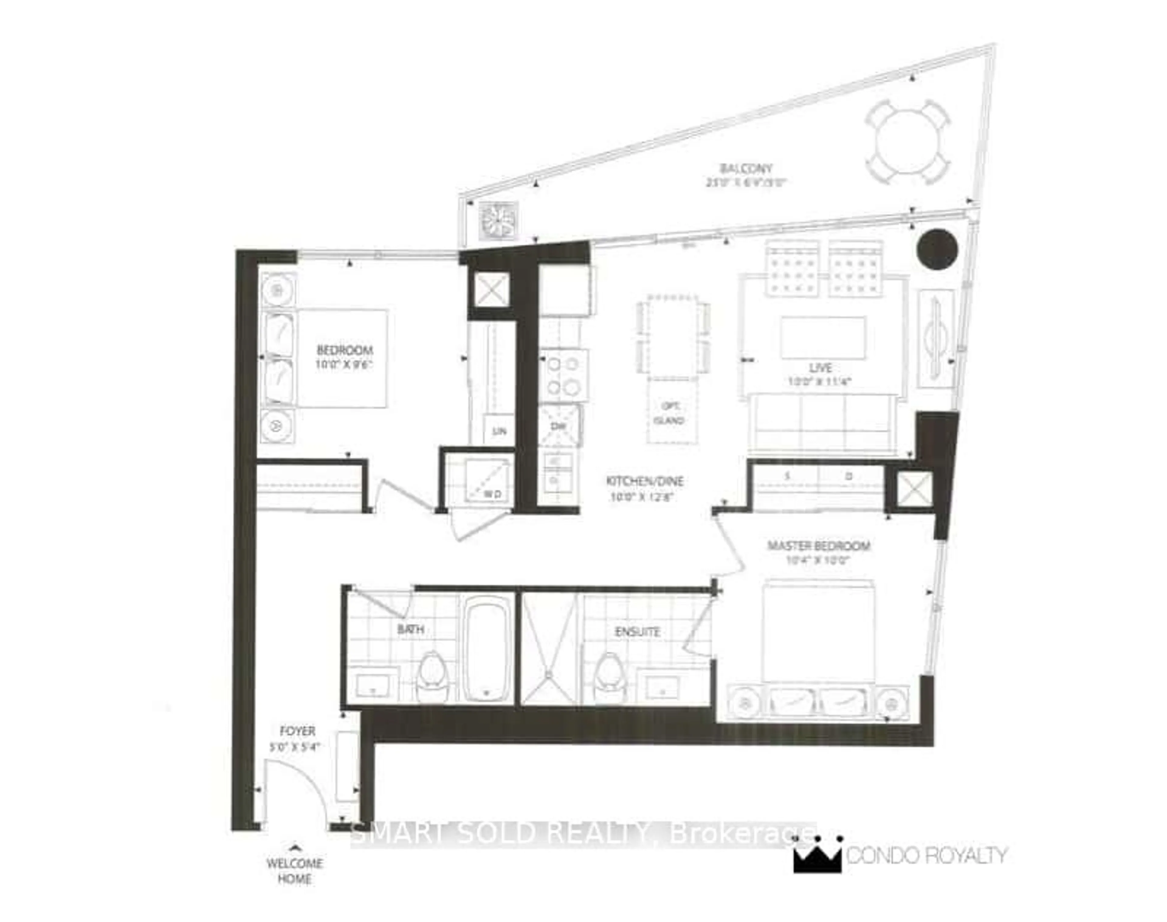 Floor plan for 30 Roehampton Ave #810, Toronto Ontario M4P 1R2