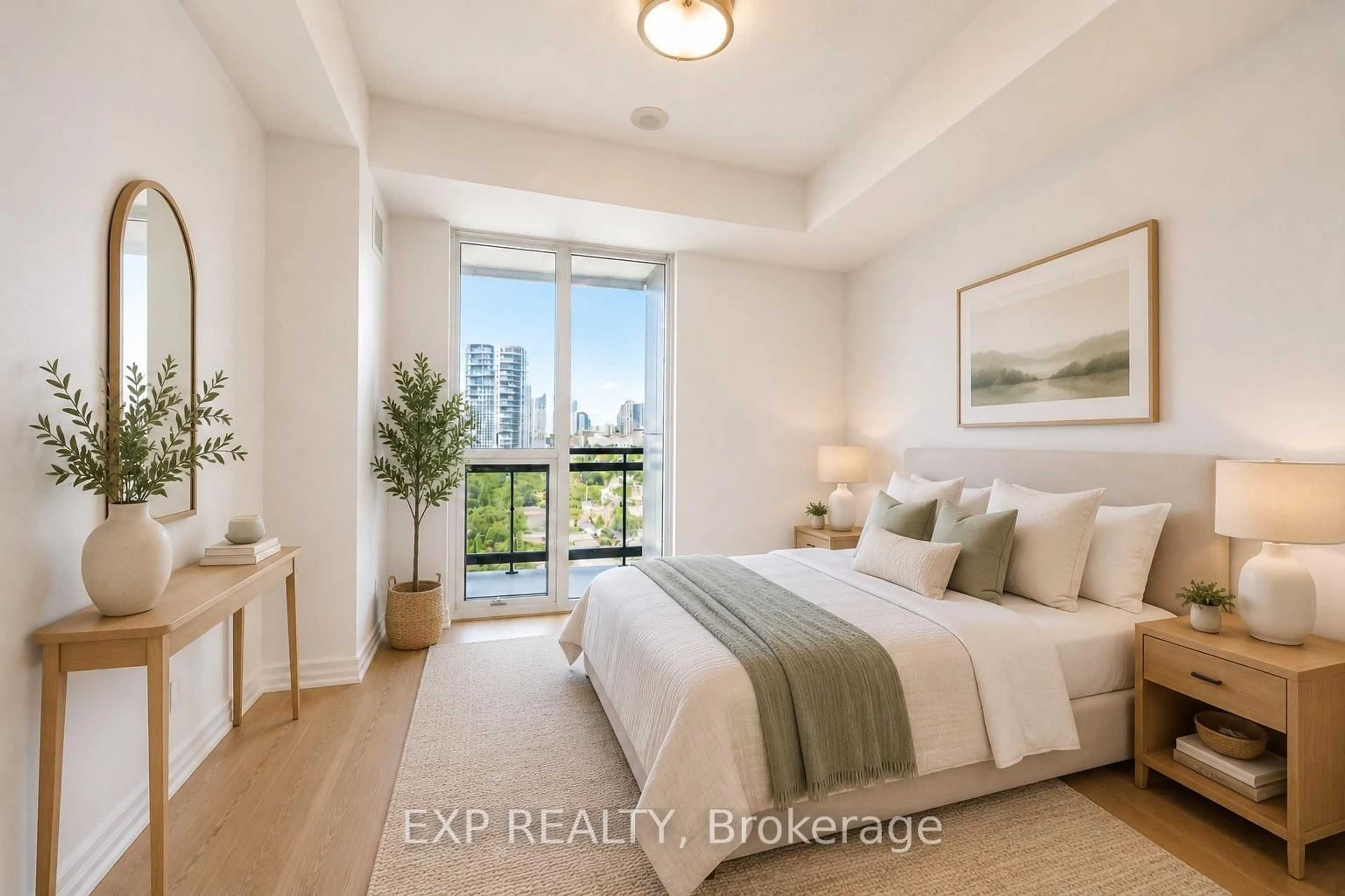 Bedroom with bed, unknown for 225 Sackville St #1306, Toronto Ontario M5A 3H1
