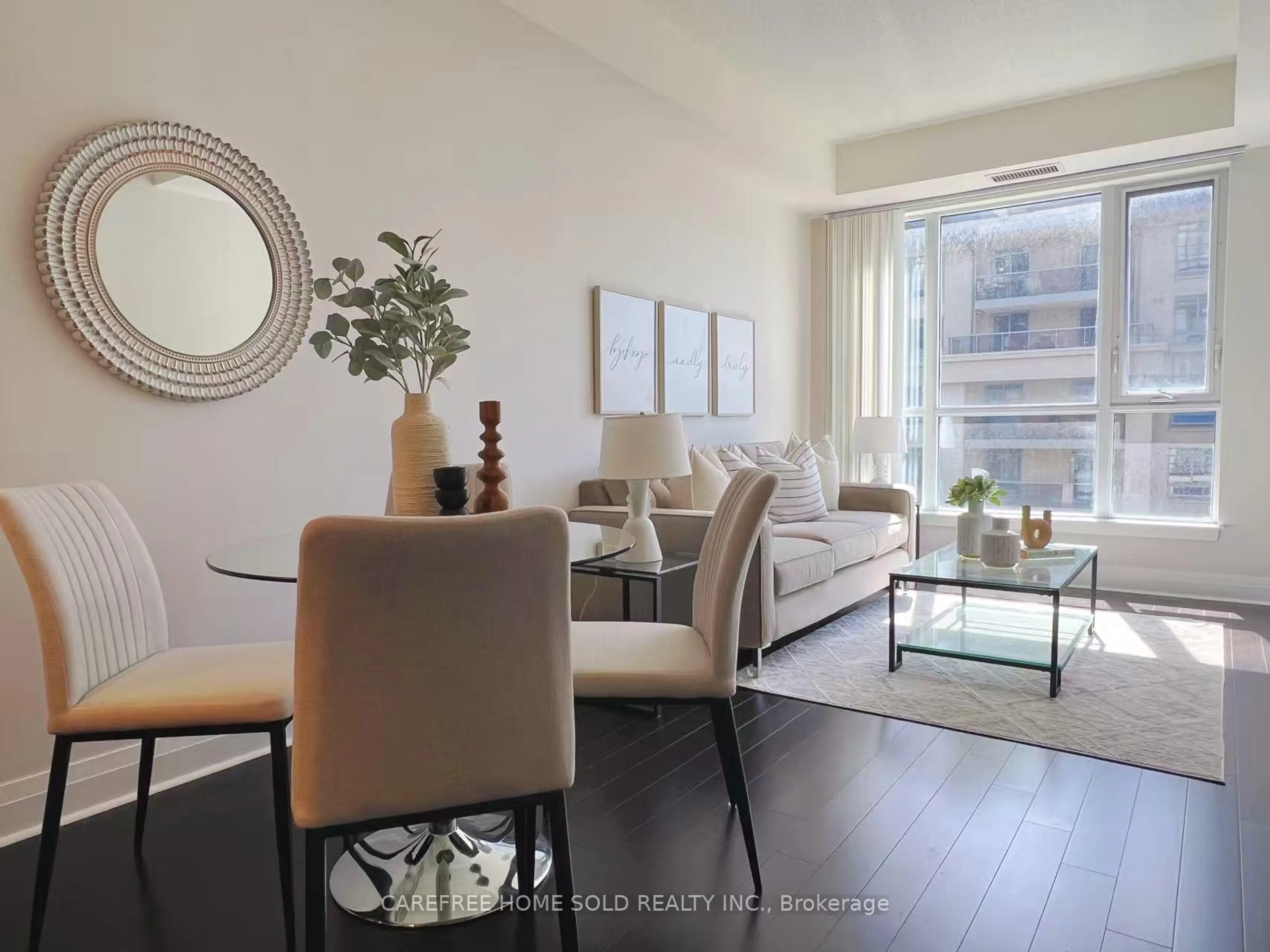 Living room with furniture, unknown for 17 Kenaston Gdns #412, Toronto Ontario M2K 0B9
