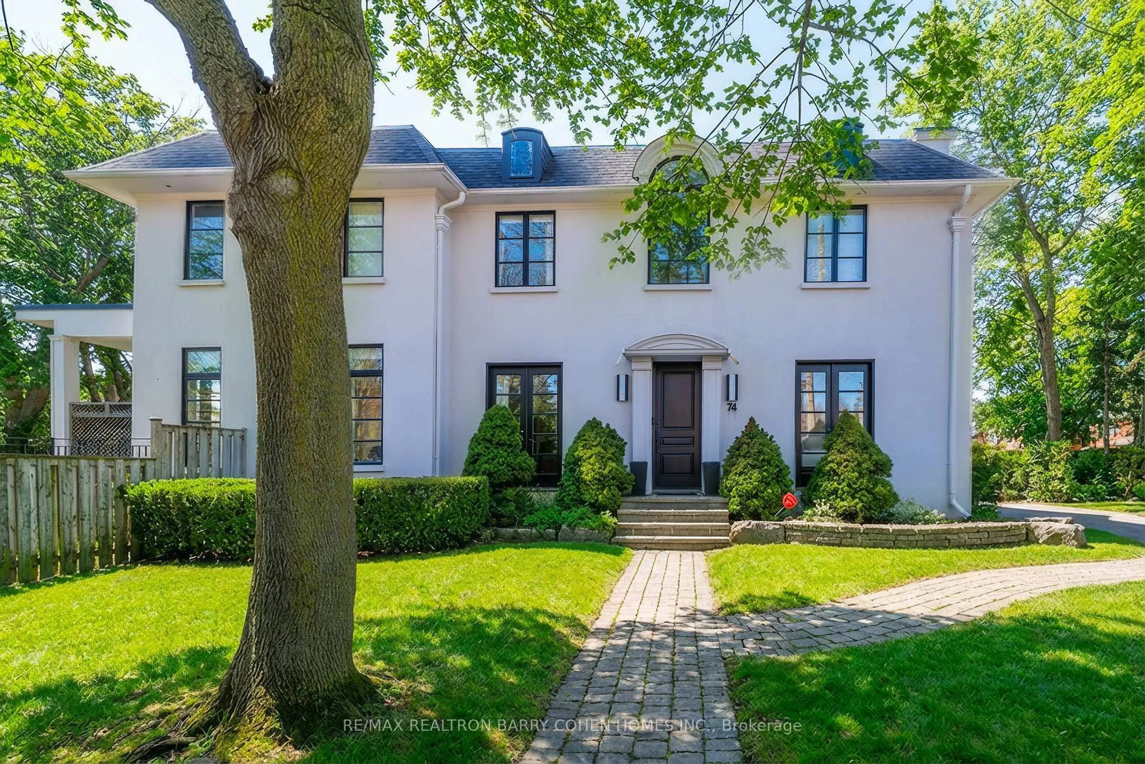 Home with brick exterior material, street for 74 Esgore Dr, Toronto Ontario M5M 3R7