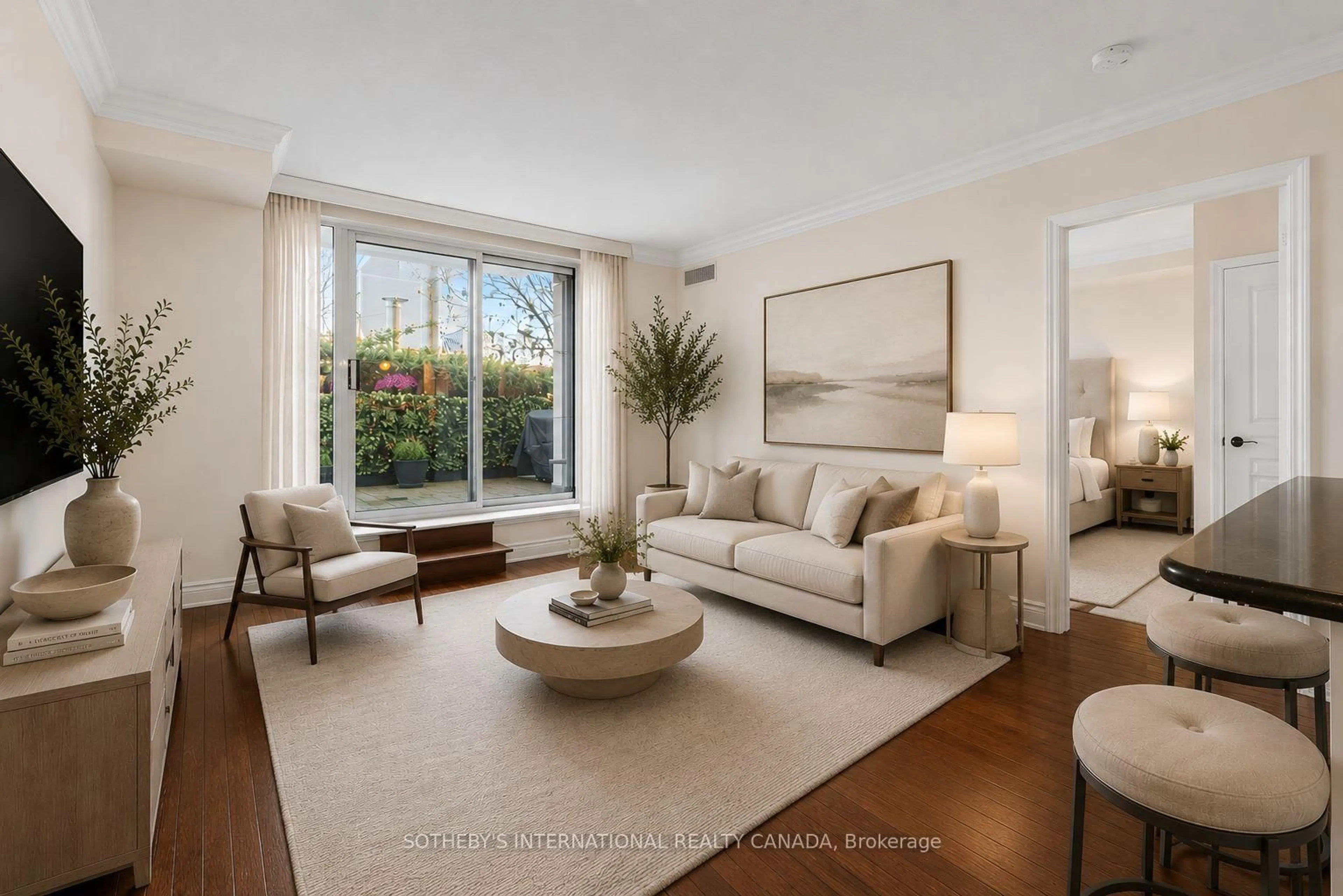 Living room with furniture, unknown for 10 Delisle Ave #327, Toronto Ontario M4V 3C6