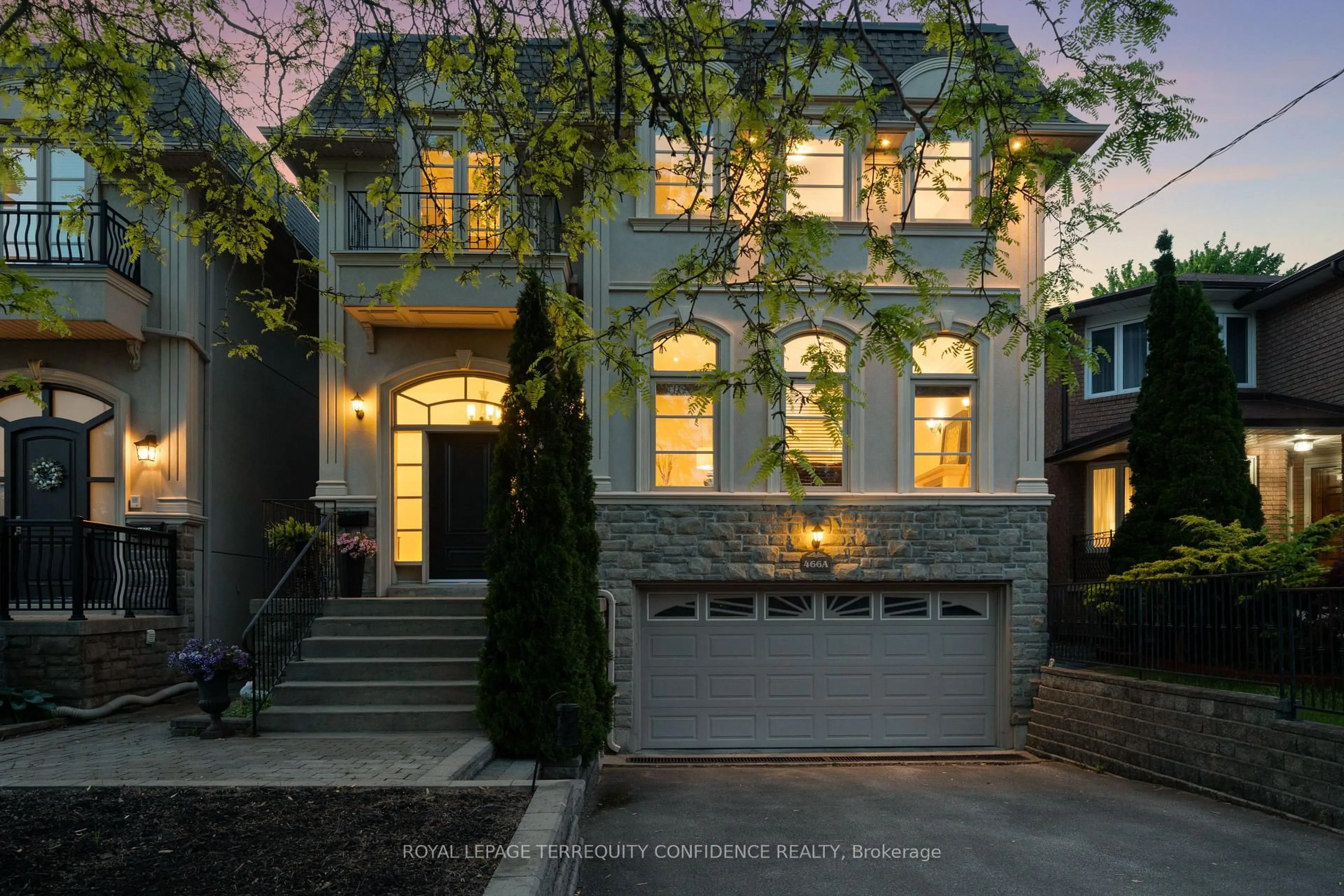 Home with brick exterior material, street for 466A Ellerslie Ave, Toronto Ontario M2R 1C4