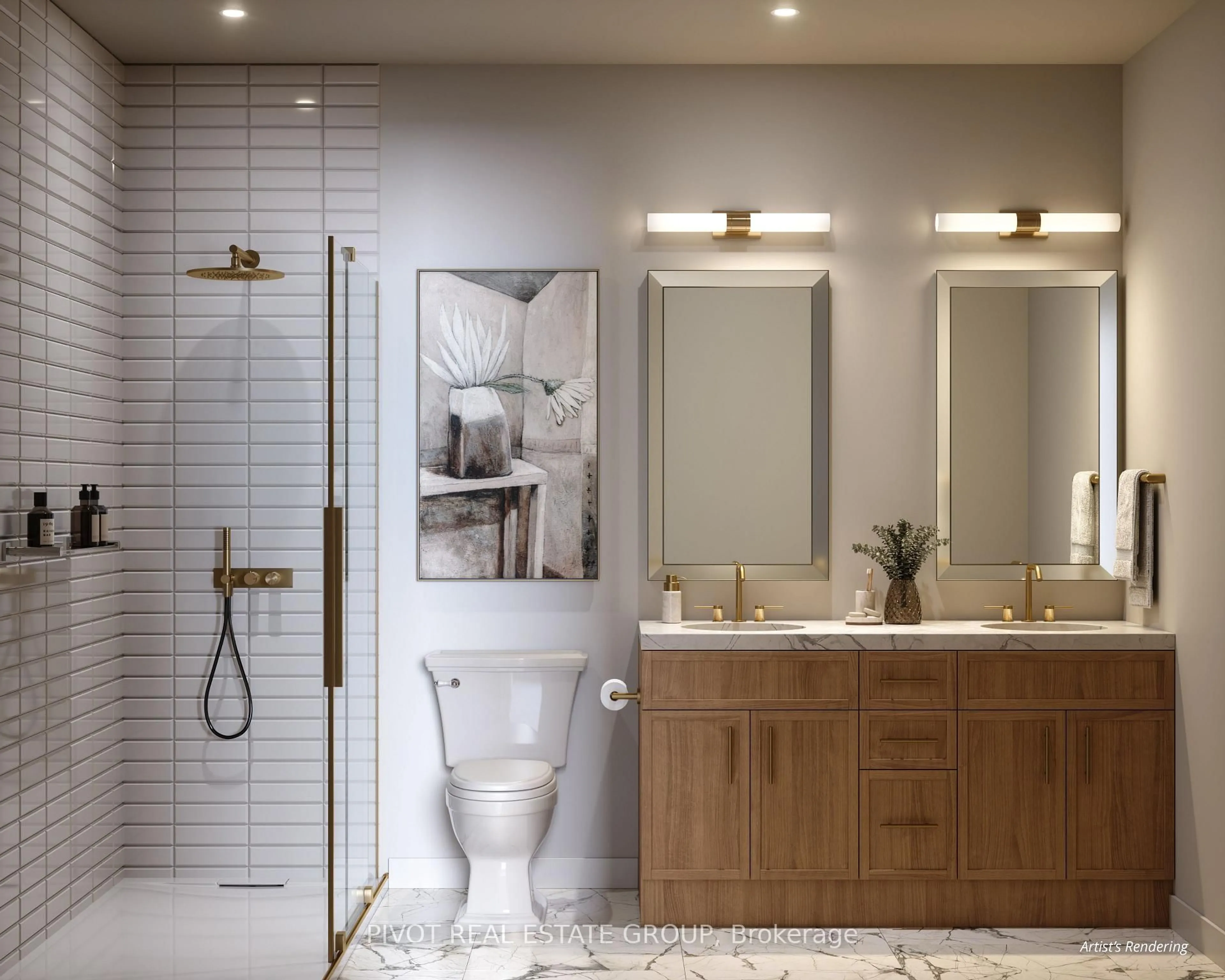 Contemporary bathroom, ceramic/tile floor for 172 Drewry Ave #302, Toronto Ontario M2M 1E4