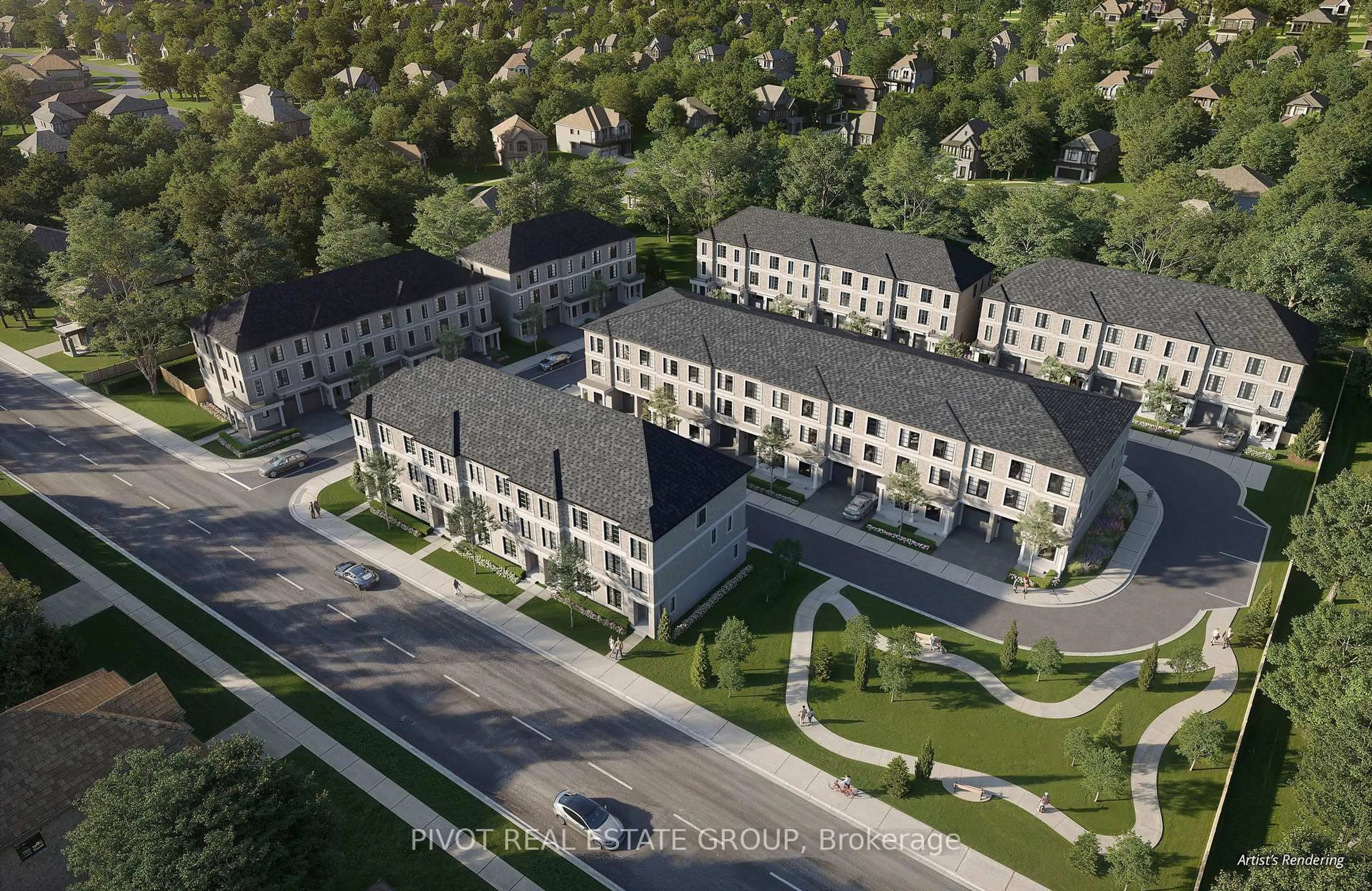 A pic from outside/outdoor area/front of a property/back of a property/a pic from drone, unknown for 172 Drewry Ave #615, Toronto Ontario M2M 1E4