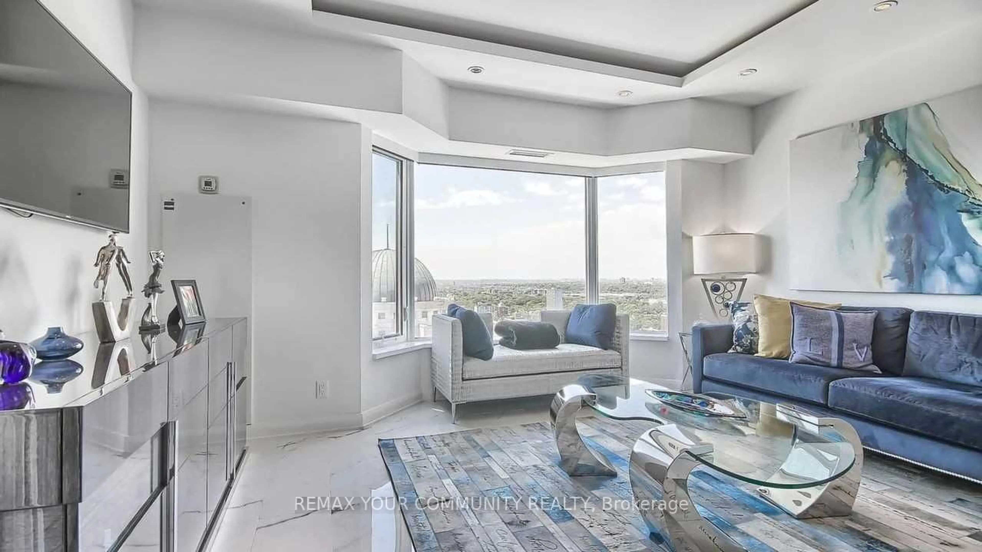 Living room with furniture, unknown for 155 Yorkville Ave #3113, Toronto Ontario M5R 1C4