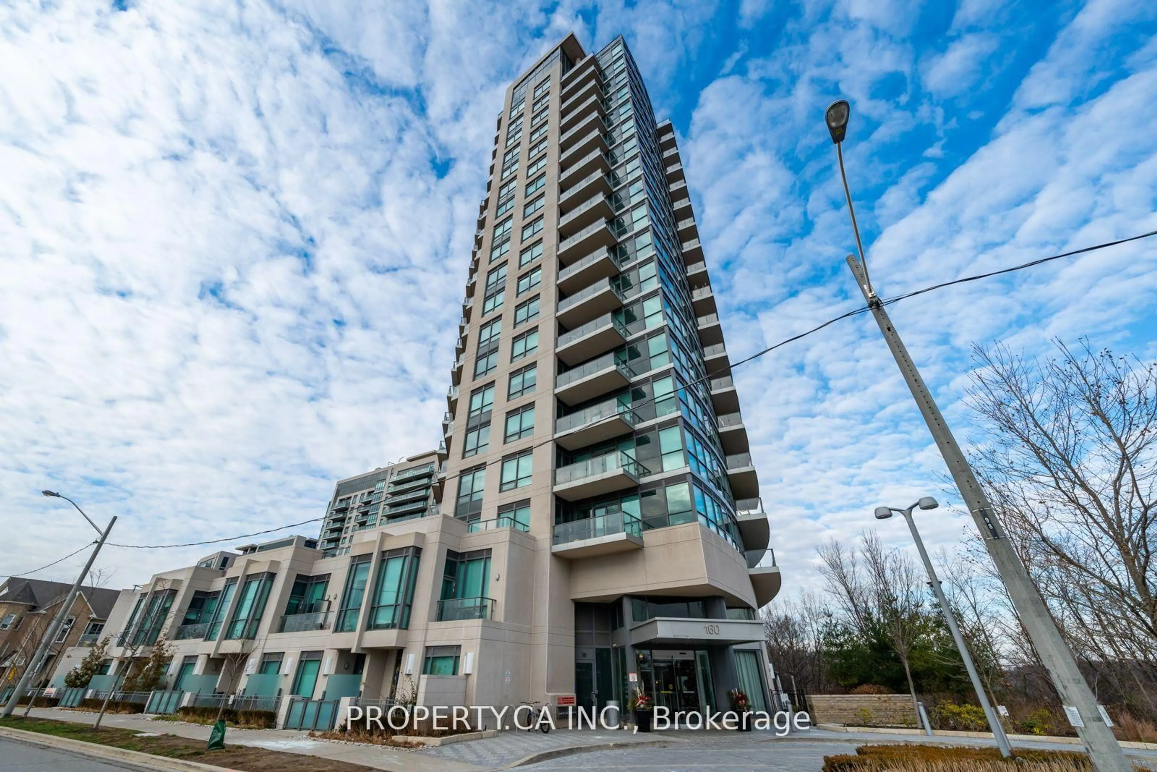A pic from outside/outdoor area/front of a property/back of a property/a pic from drone, building for 160 Vanderhoof Ave #601, Toronto Ontario M4G 0B7