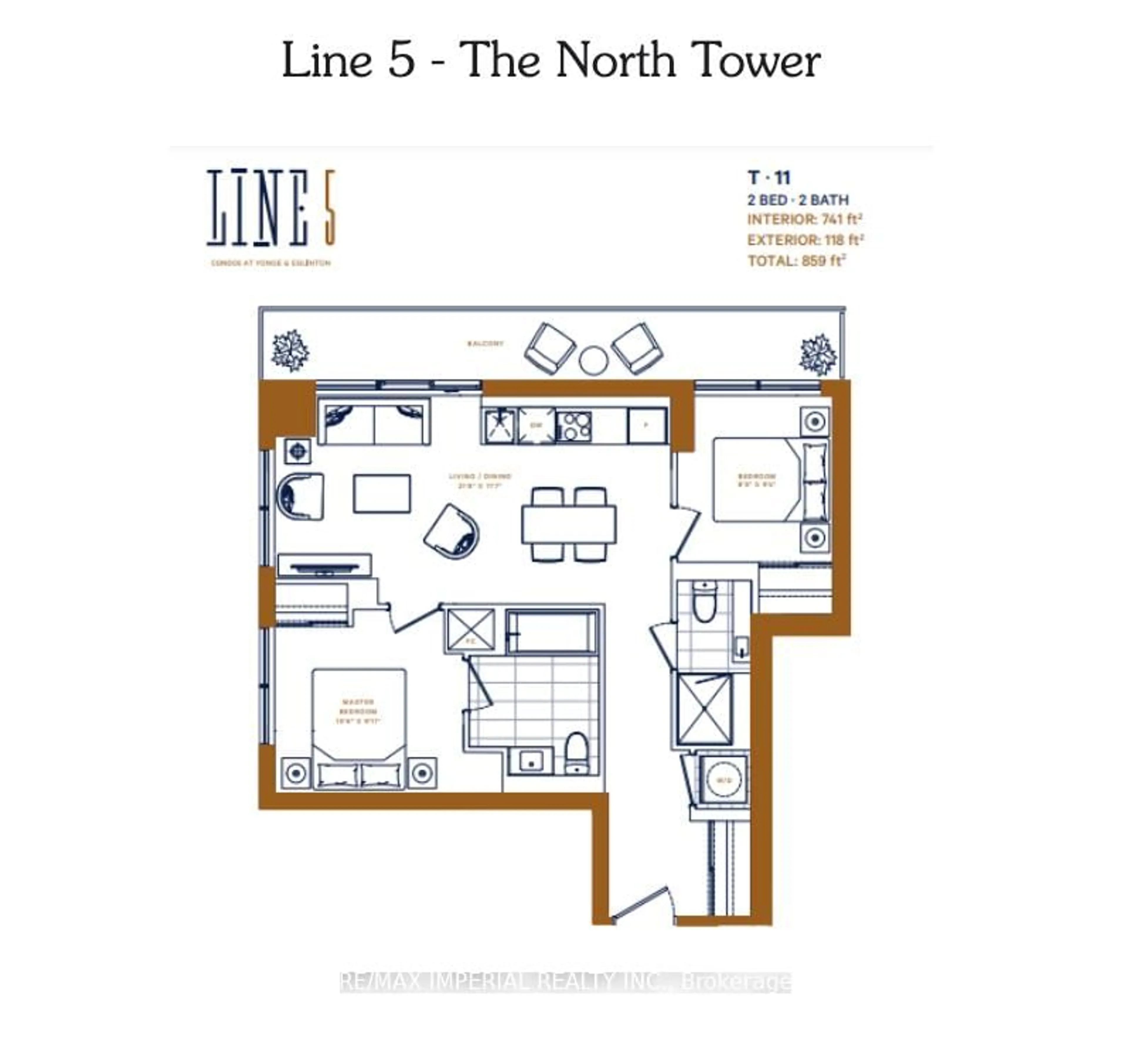 Floor plan for 117 Broadway Ave #1611, Toronto Ontario M4P 1V3
