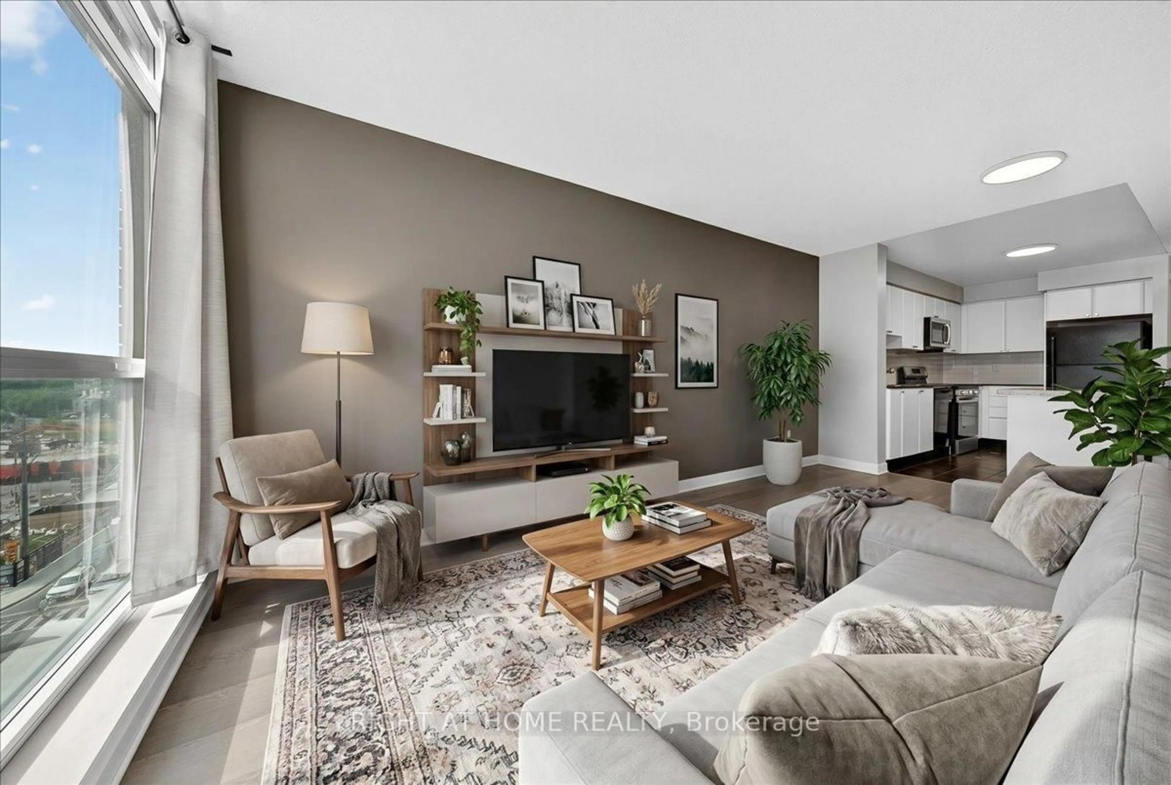 Living room with furniture, unknown for 525 Wilson Ave #827, Toronto Ontario M3H 0A7